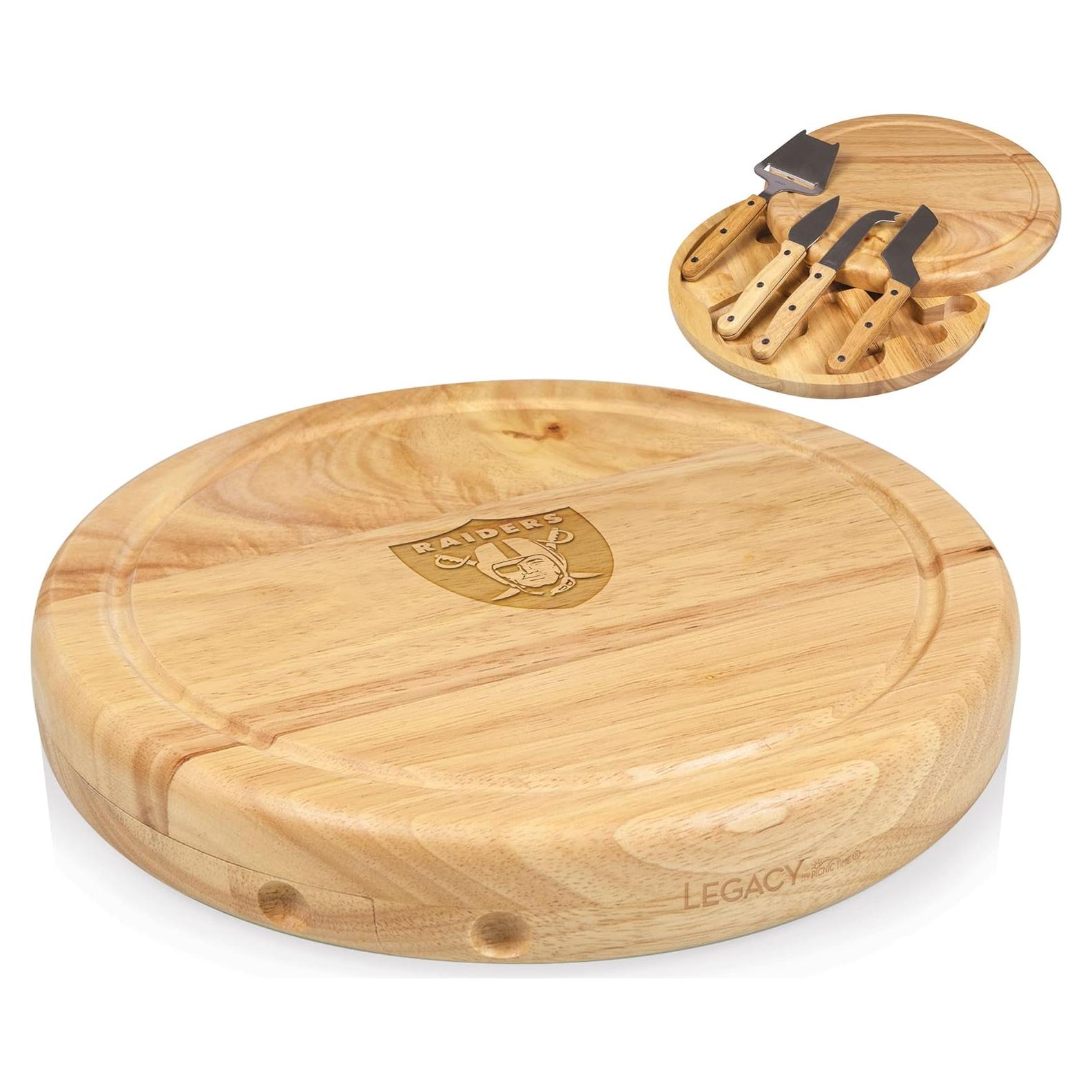 Tabla de Queso Picnic Time NFL Las Vegas Raiders 26 cm