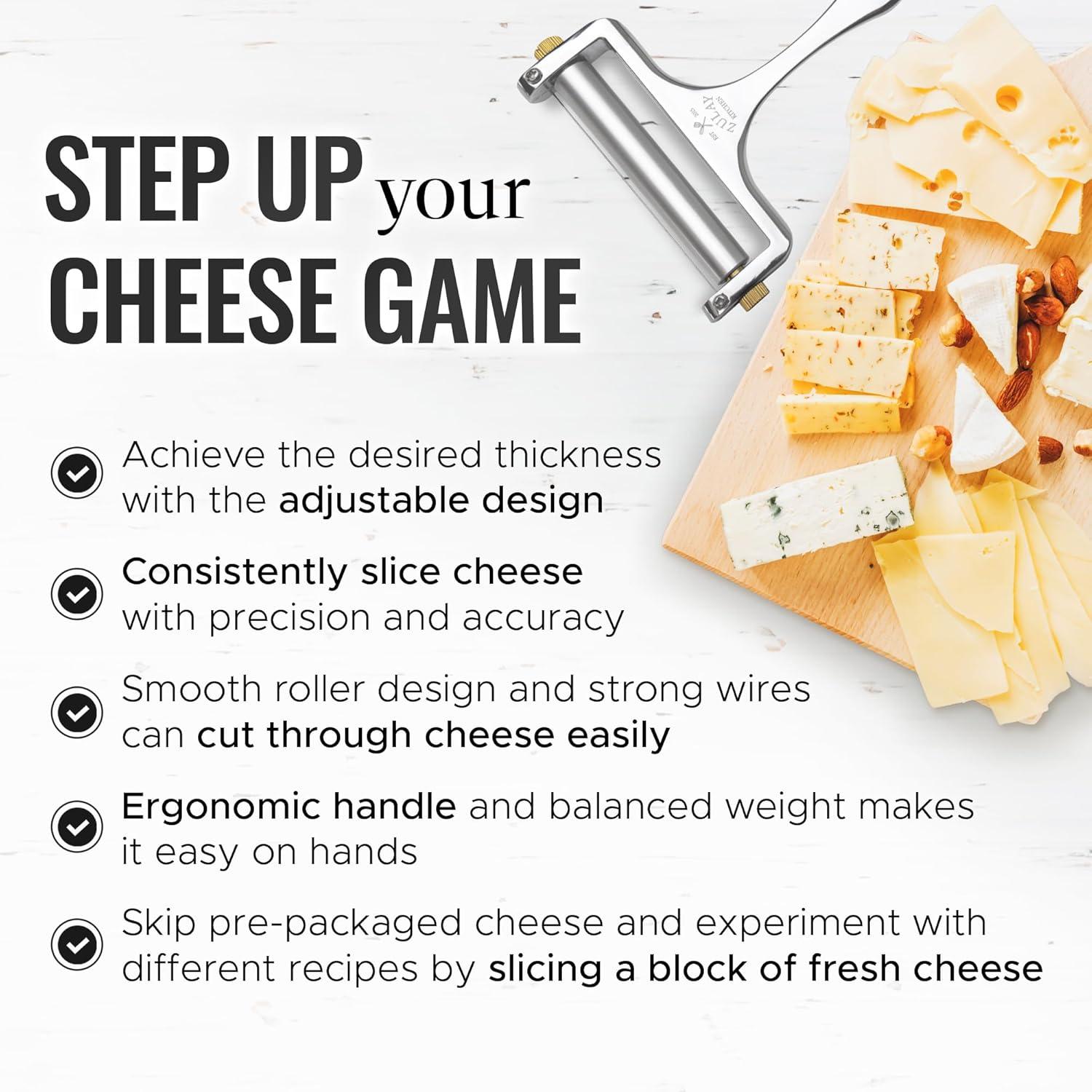 Cortador de Queso Zulay Kitchen Acero Inoxidable Ajustable