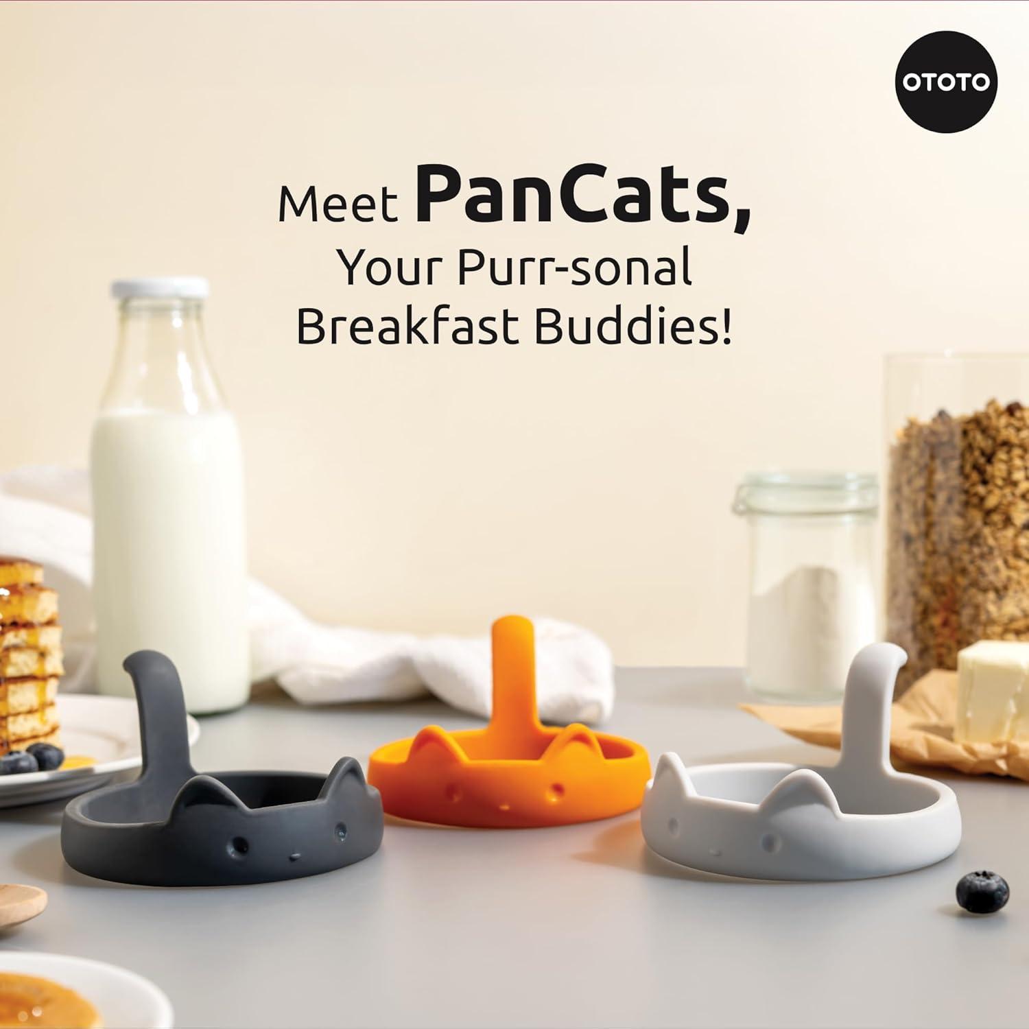 OTOTO PanCats Juego de Anillos para Huevos Antiadherente