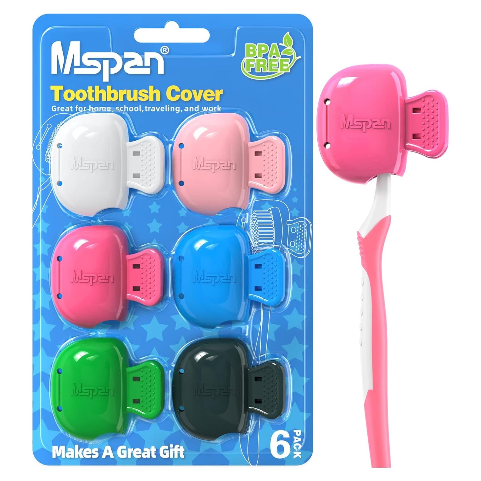 Funda de Cepillo de Dientes Mspan - 6 Paquetes Colores