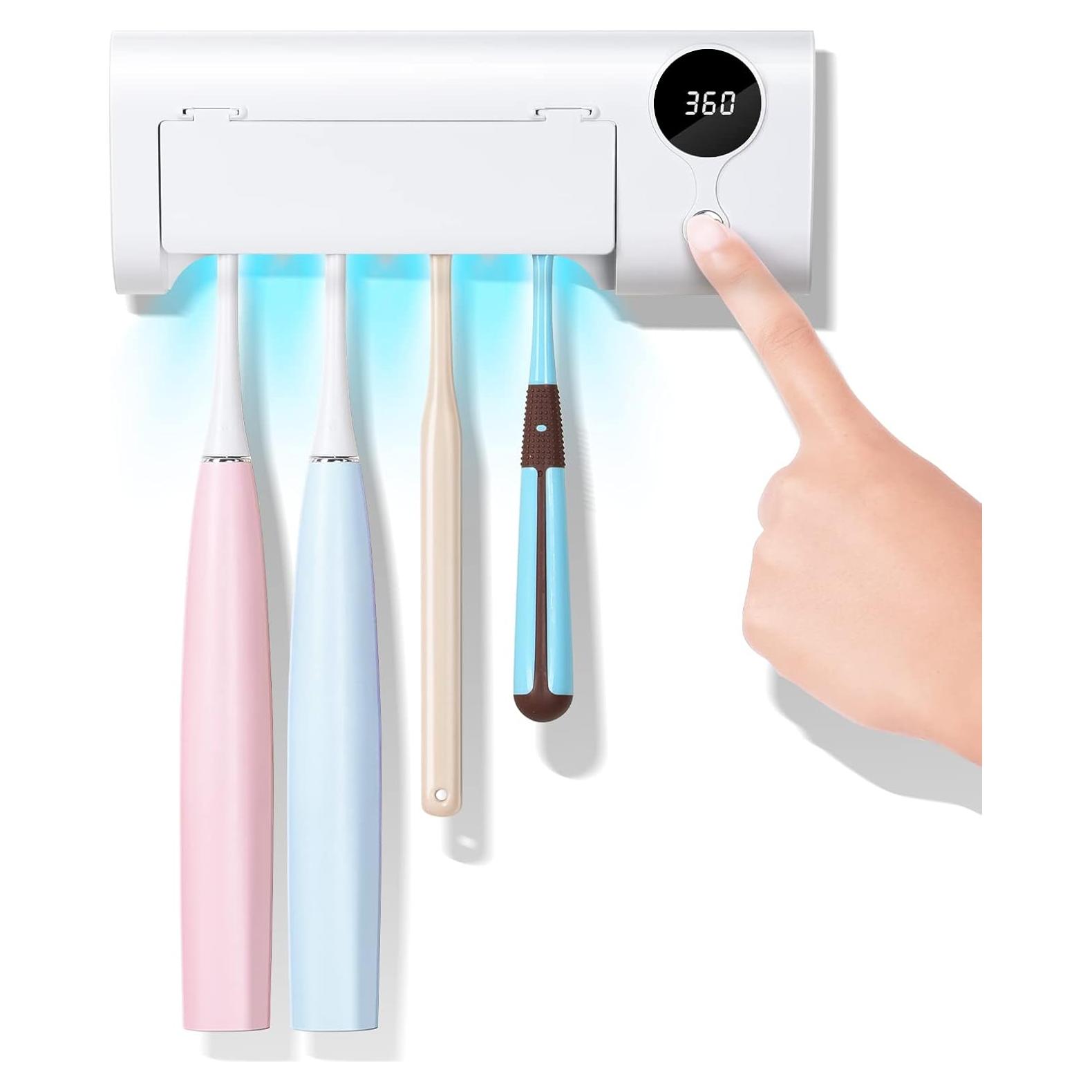 Limpiador de Cepillos de Dientes UV StarWin con Soporte Pared 4 Ranuras