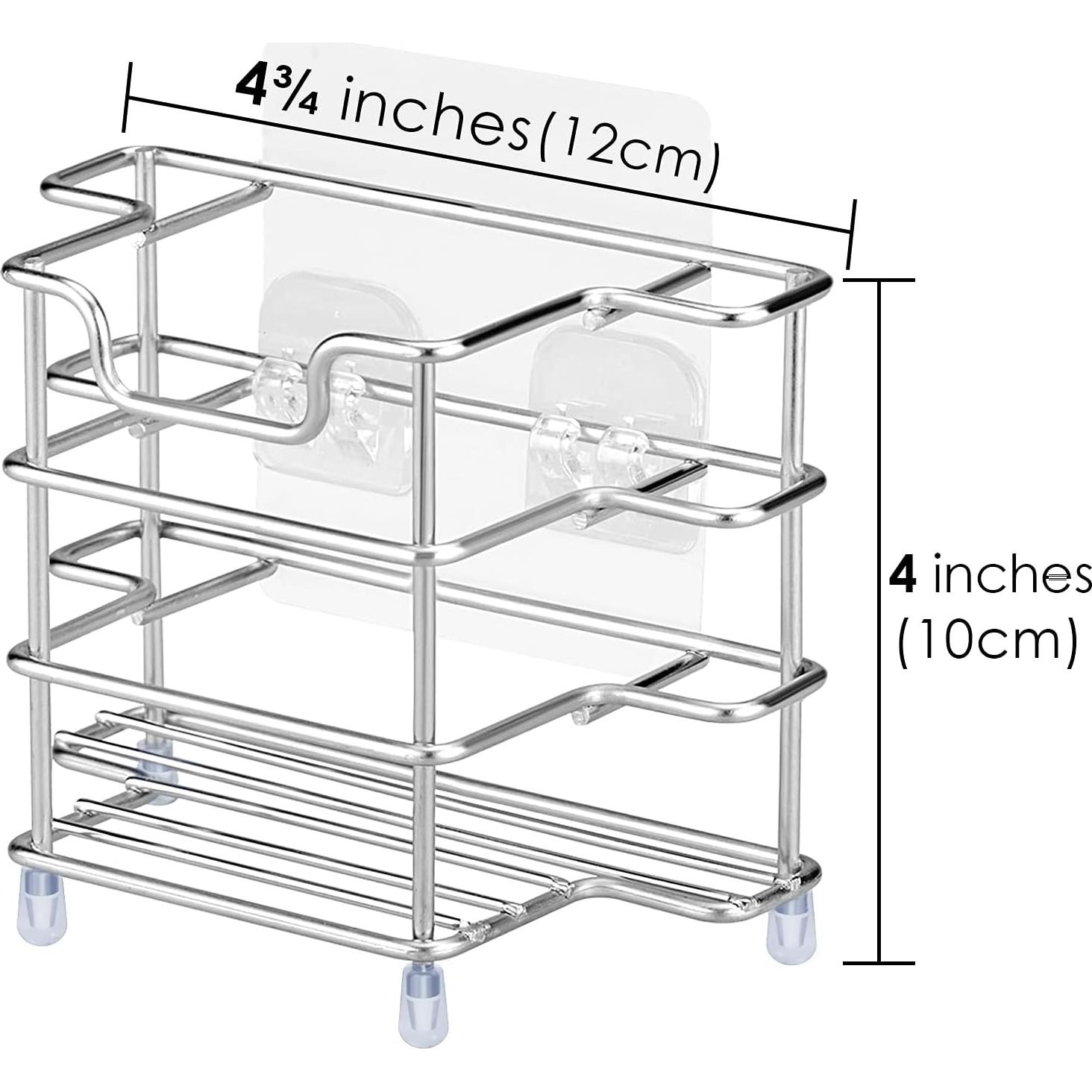 Soporte de Cepillos de Dientes Linkidea Acero Inoxidable 3 Ranuras