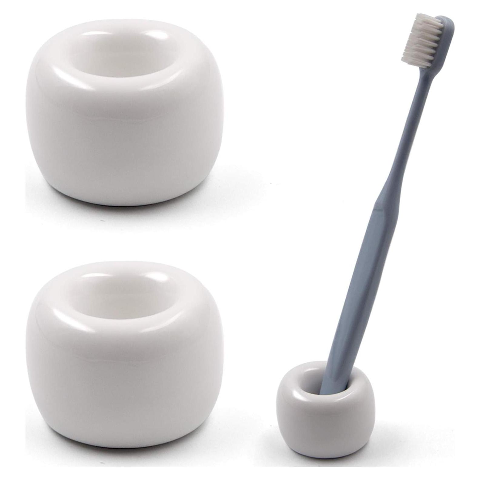 Soporte de Cepillos de Dientes Cerámico Airmoon Mini - 2 Unidades