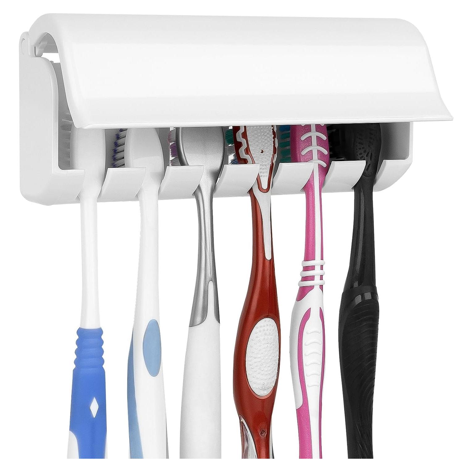 Soporte de Cepillos de Dientes Linkidea Montaje en Pared 6 Ranuras