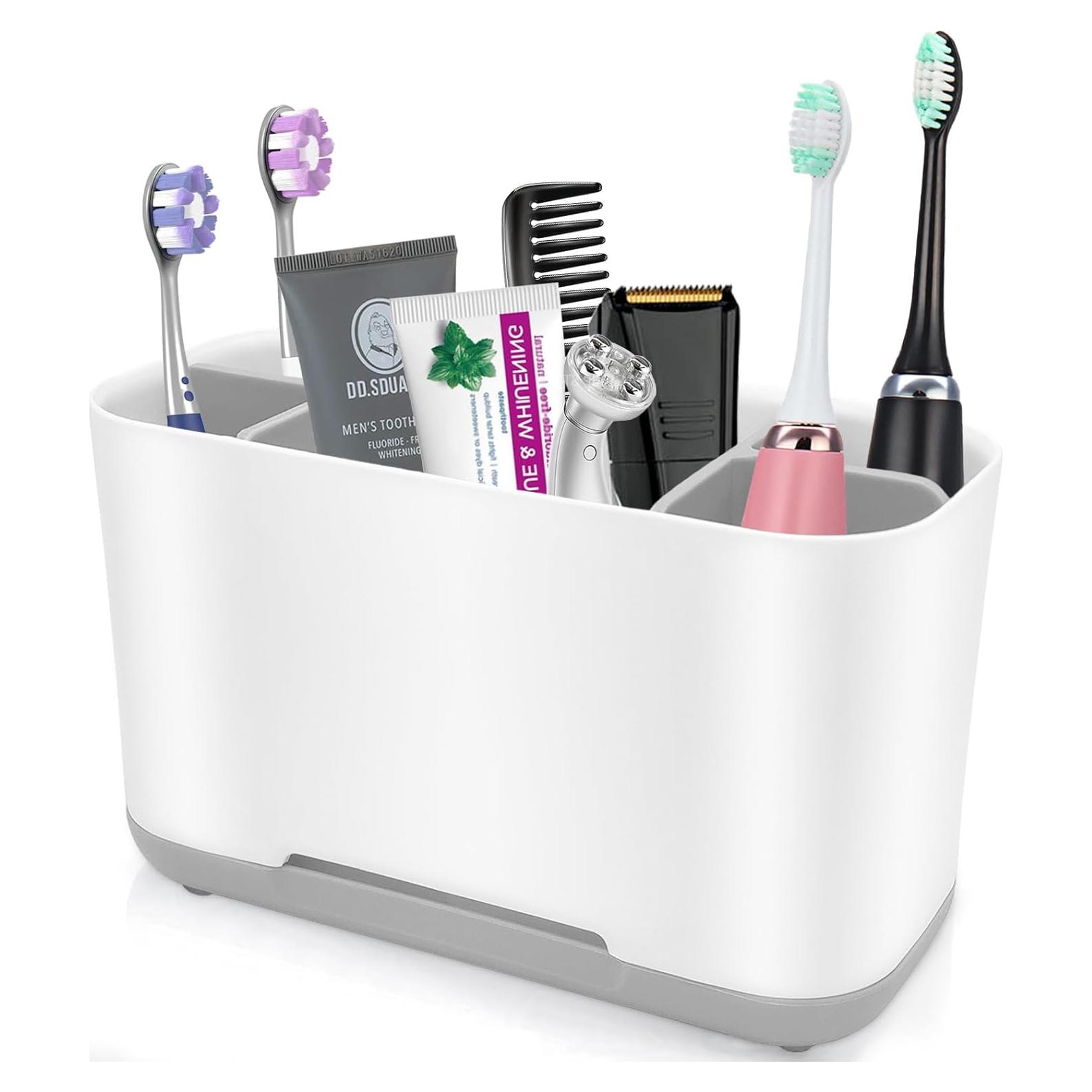 Soporte para Cepillos de Dientes Cerpourt Gris Ajustable