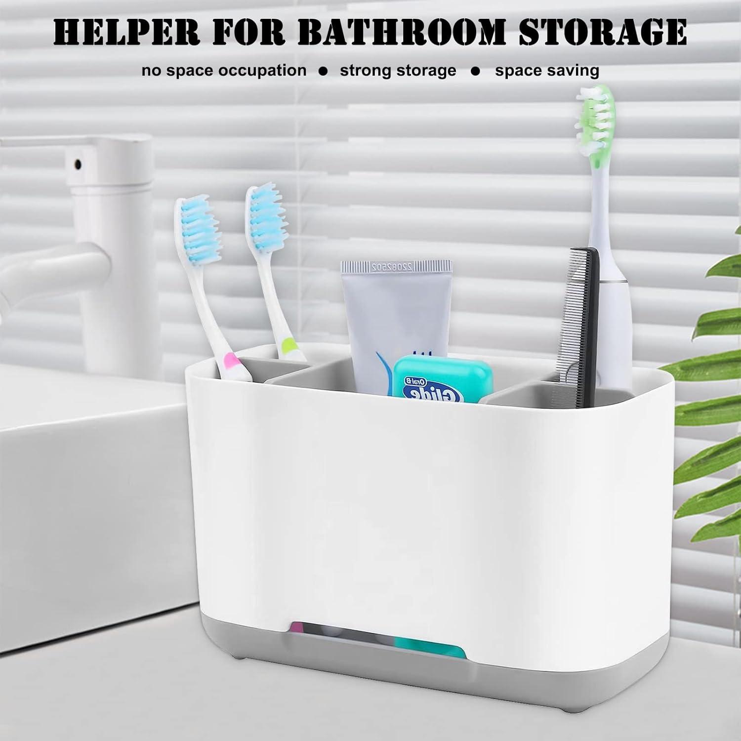 Soporte para Cepillos de Dientes Cerpourt Gris Ajustable