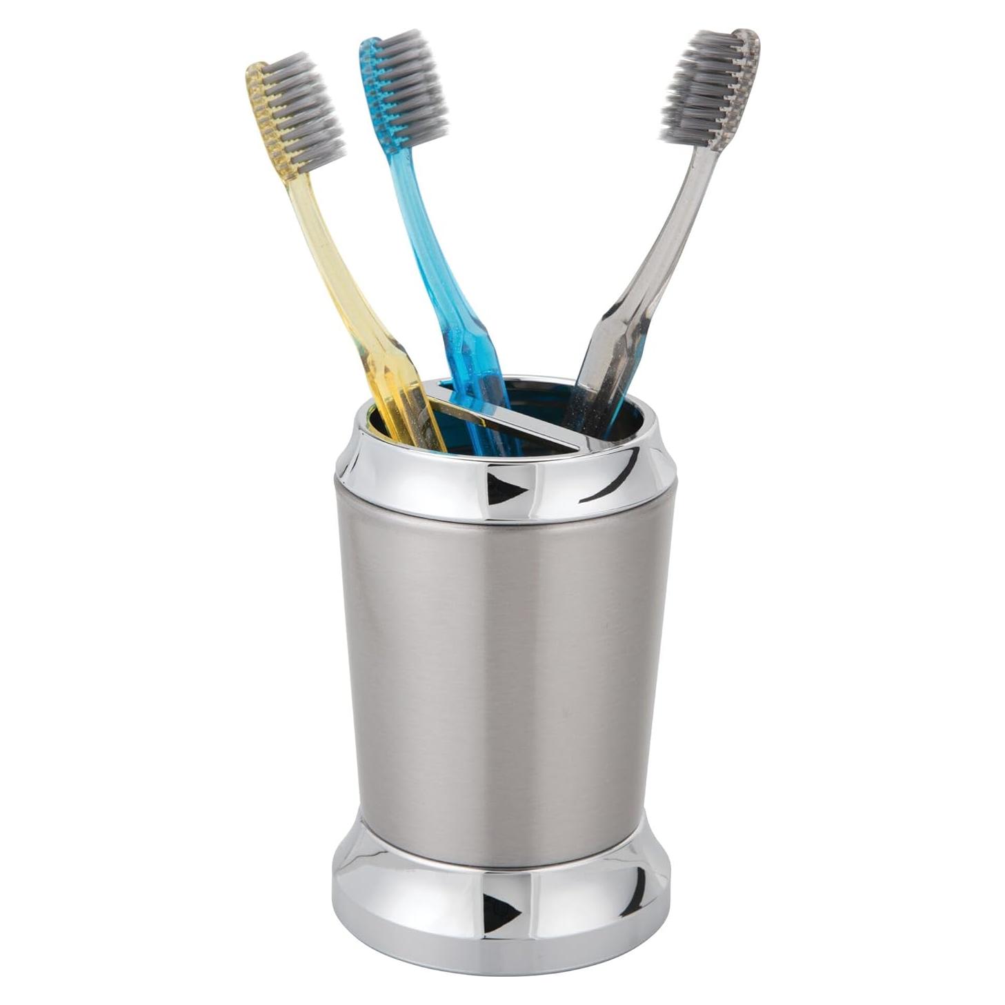 Soporte para Cepillos de Dientes iDesign Preston Acero Inoxidable