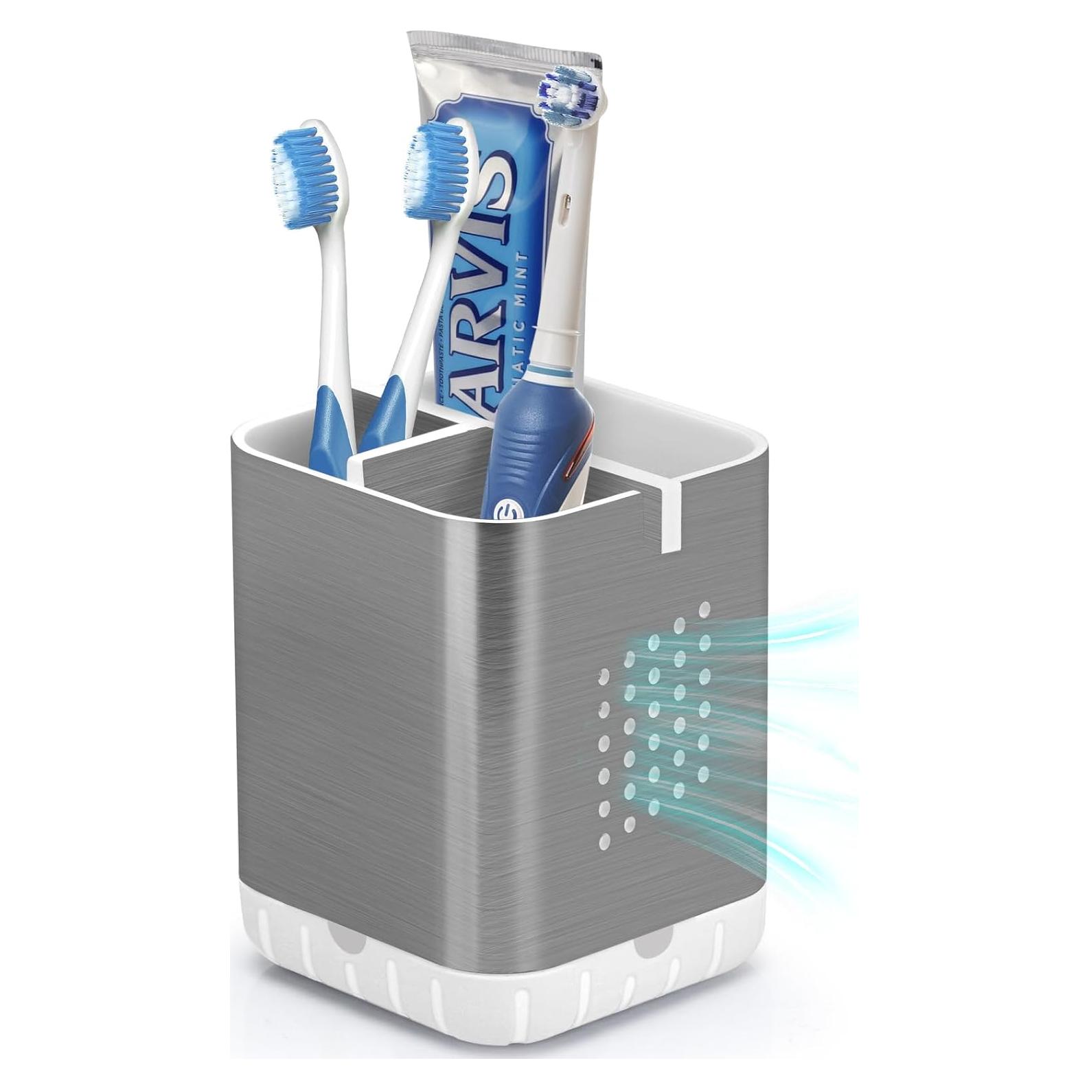 Soporte para Cepillos de Dientes Boperzi TH02 Plata 3 Ranuras