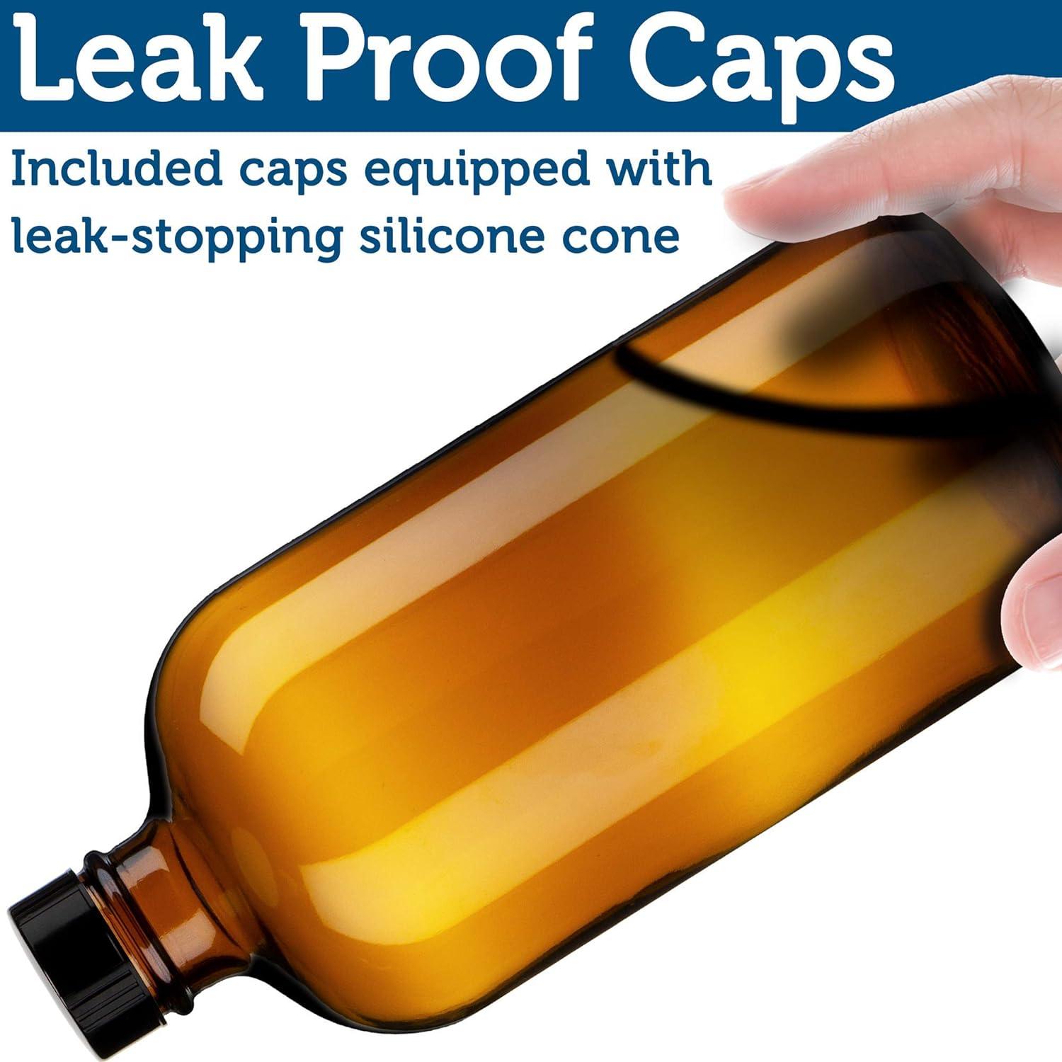 Botellas de Spray de Vidrio Ámbar 473 ml - Paquete de 2