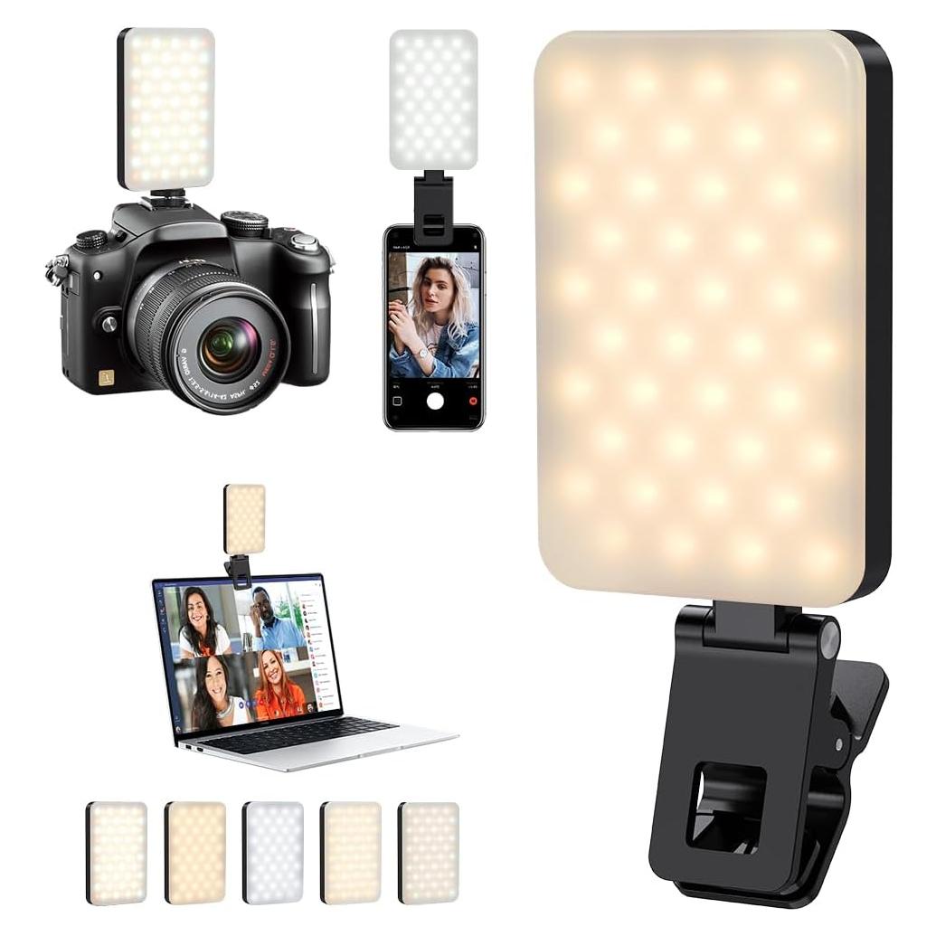 Luz de Selfie LED Recargable PIDINUK 80 LED 5 Modos