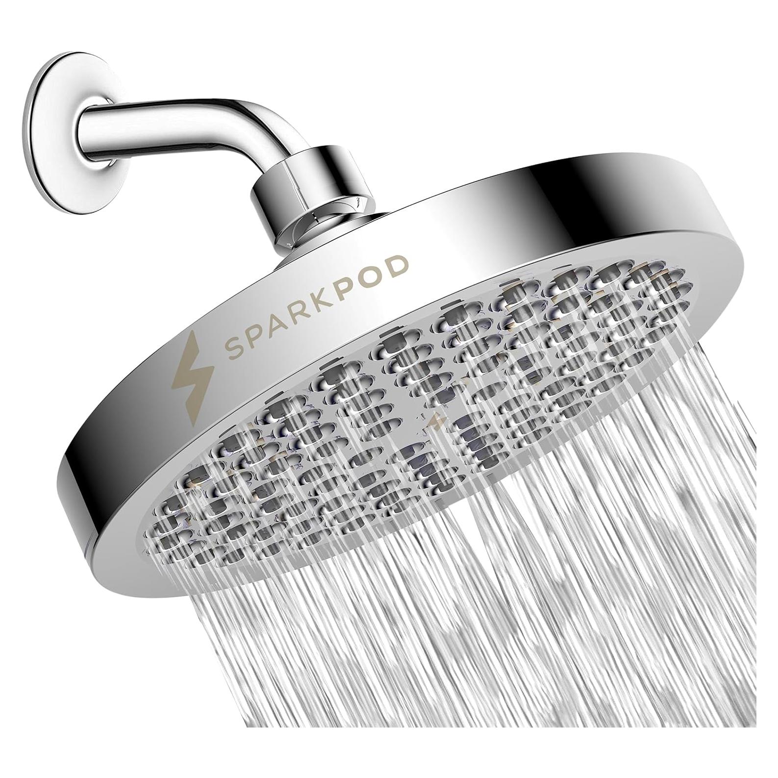 Cabezal de Ducha SparkPod 6" Cromo Pulido Alta Presión