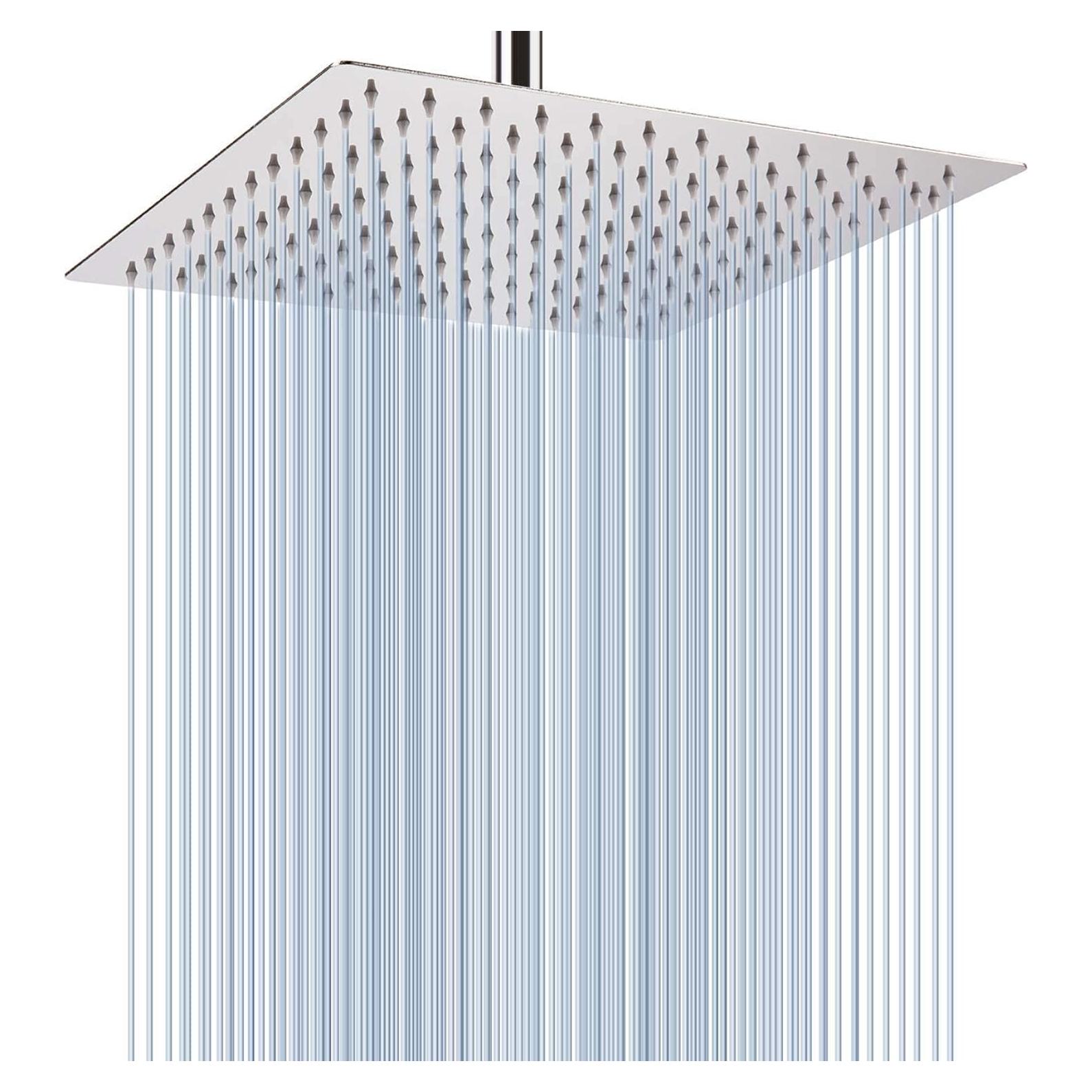 Cabezal de Ducha Voolan Cuadrado 30,48 cm Acero Inoxidable