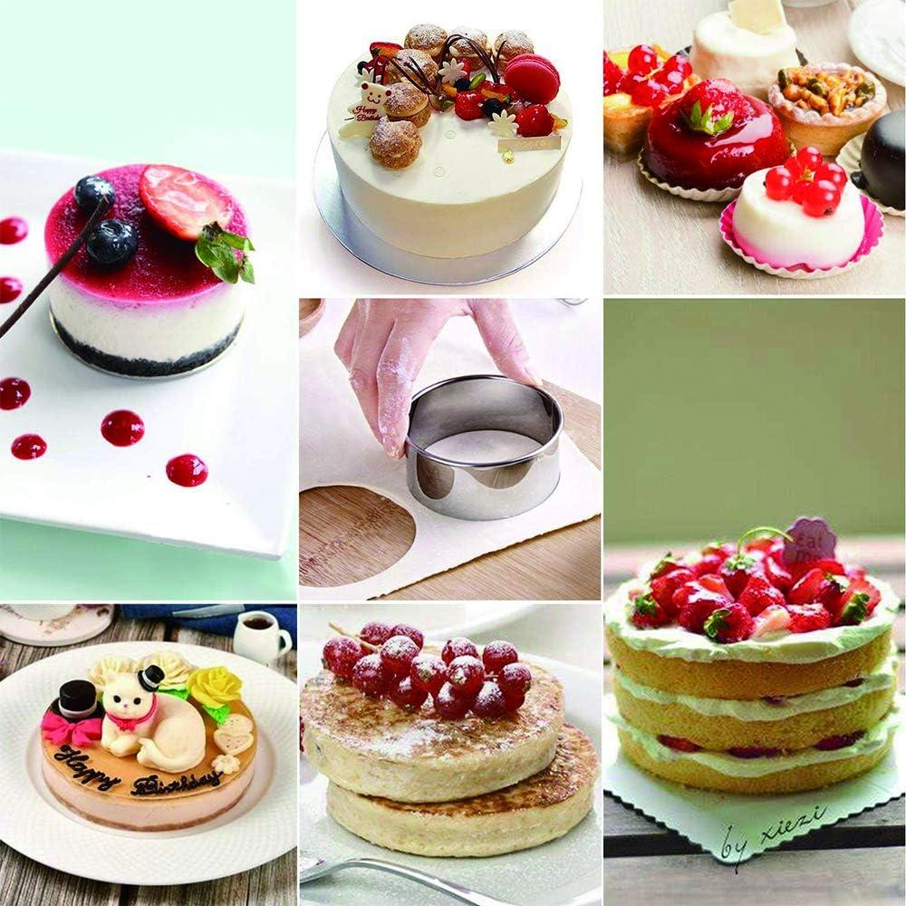 Juego de 12 Cortadores de Galletas Redondos Bukuwa Acero Inoxidable