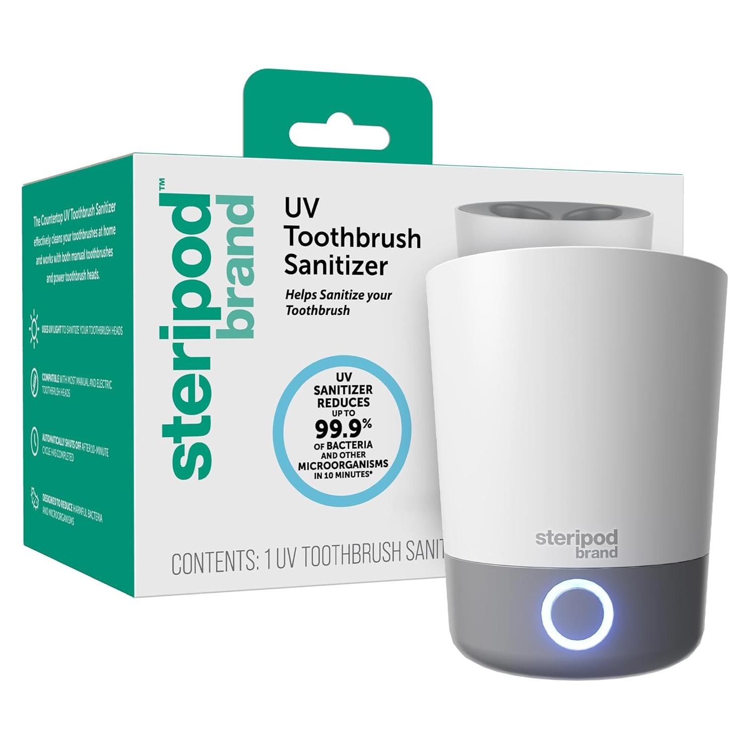 Desinfectante UV para Cepillos de Dientes Steripod 4 Unidades