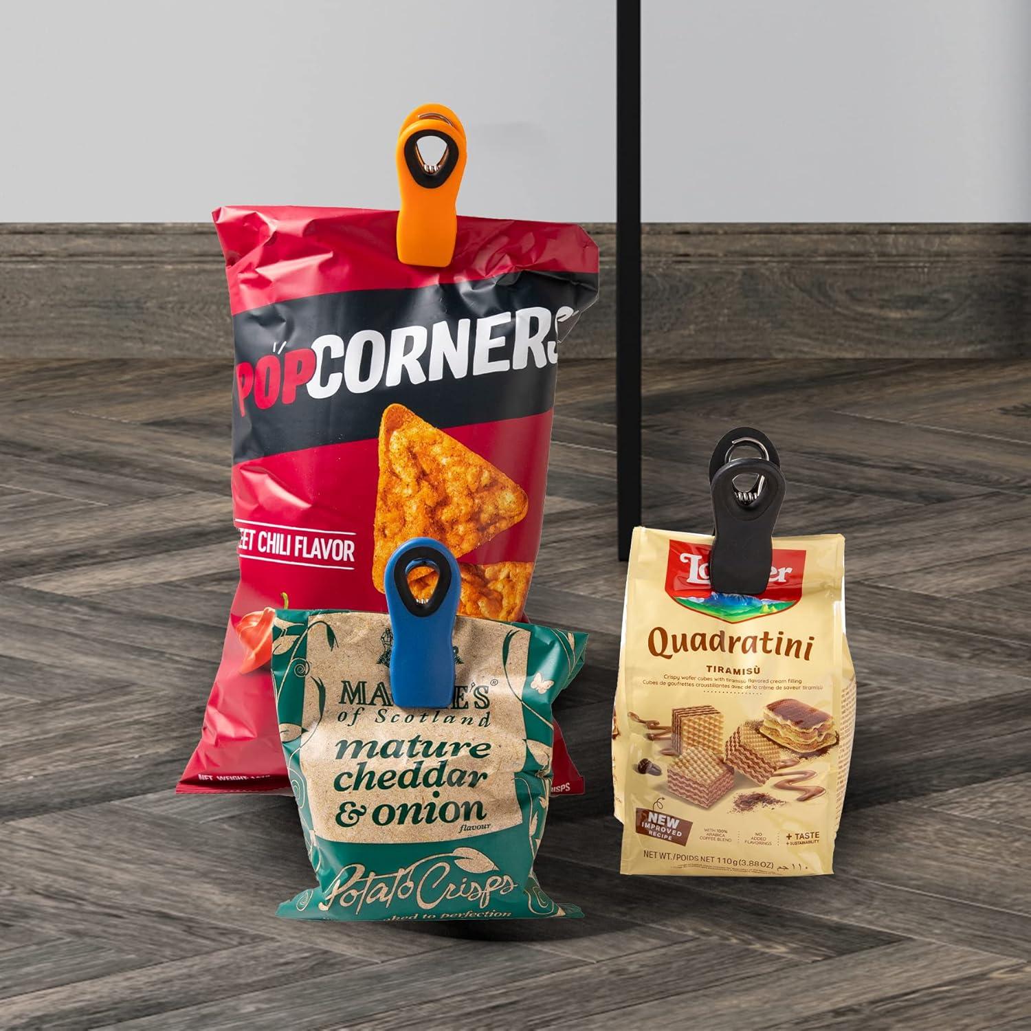 Pinzas Magnéticas de Silicona Hedameili 10 Pcs Coloreadas