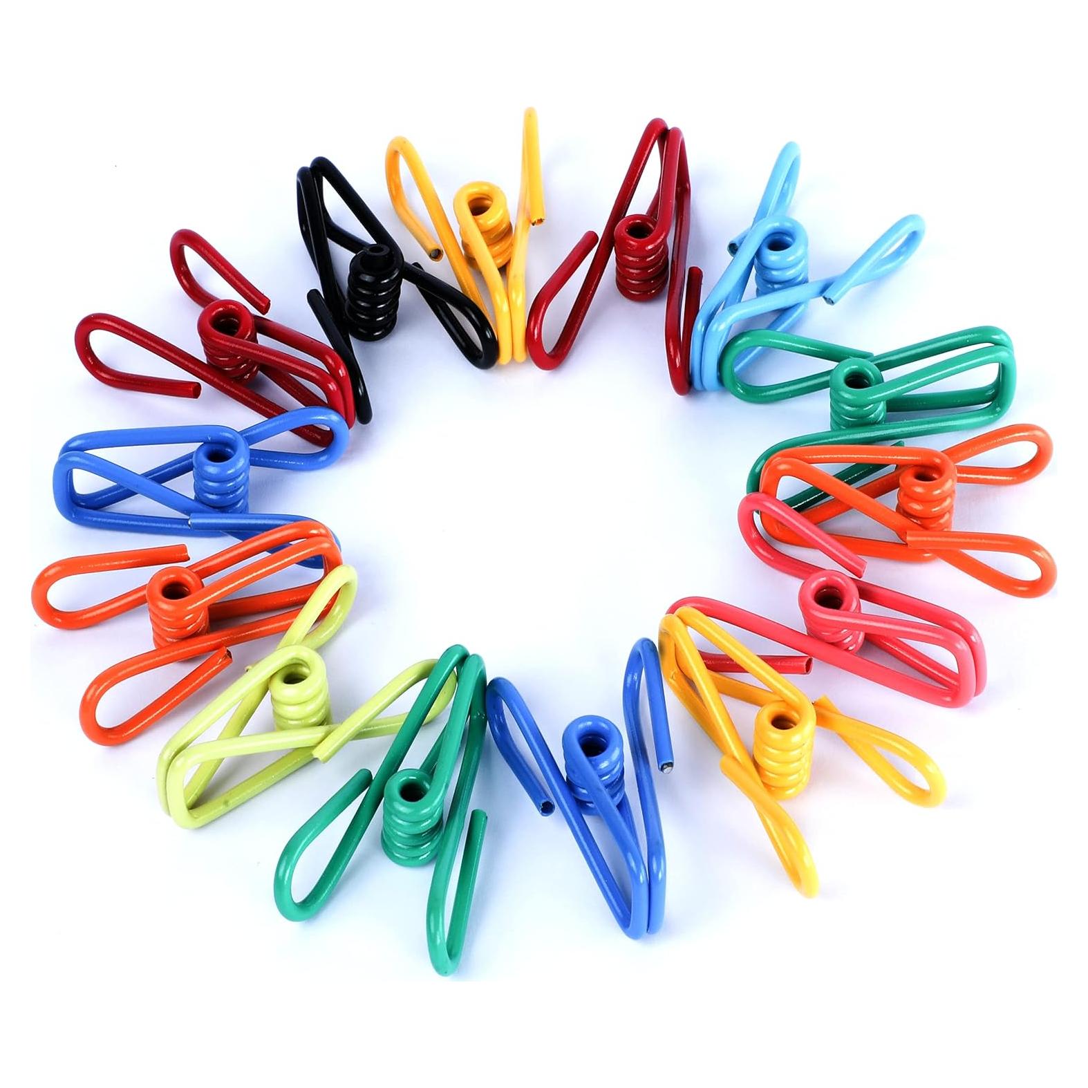 Clips de Bolsa Riveda 30 Piezas Multicolor 5,08 cm PVC