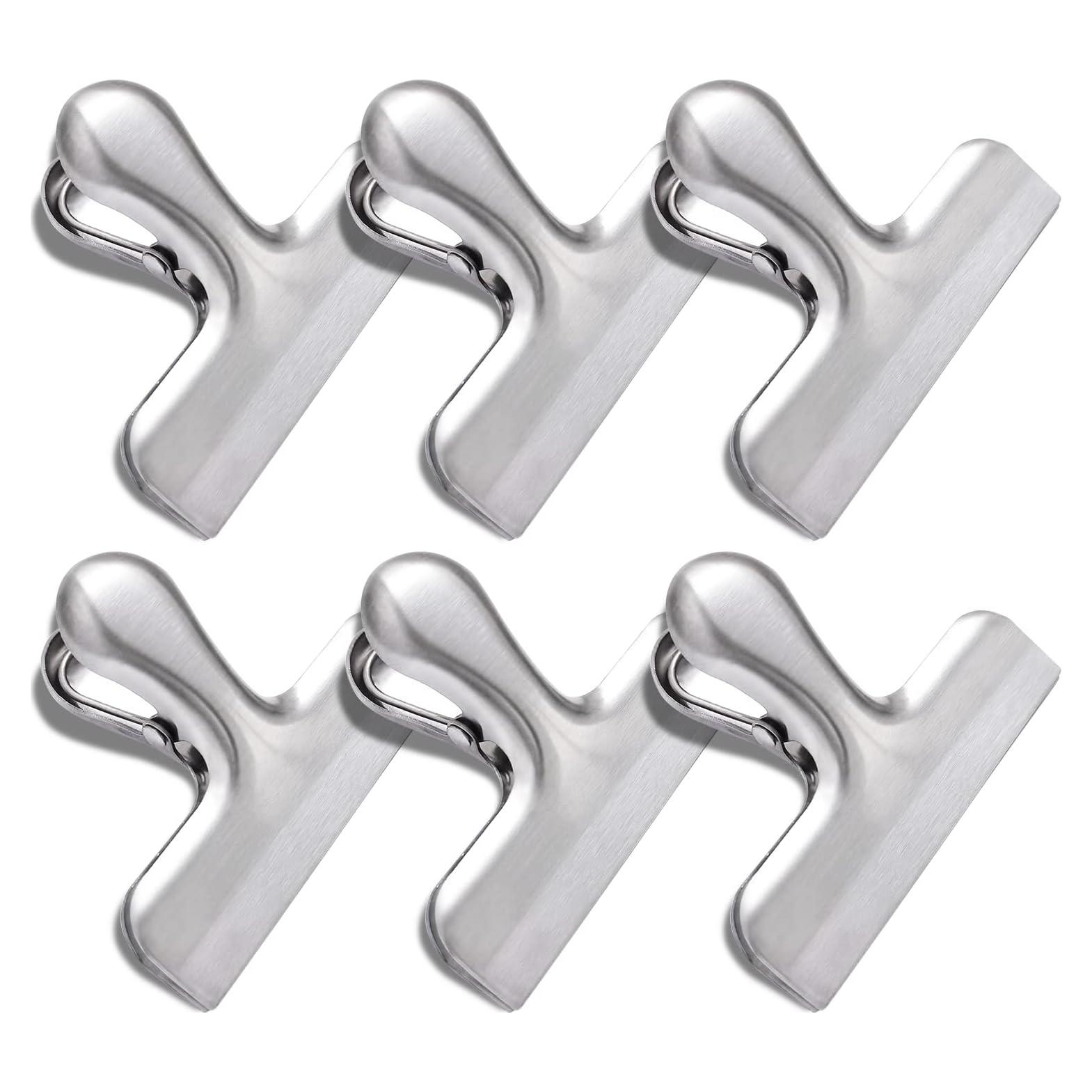 Clip de Bolsa Joyberg 6 Paquetes Acero Inoxidable Sellado