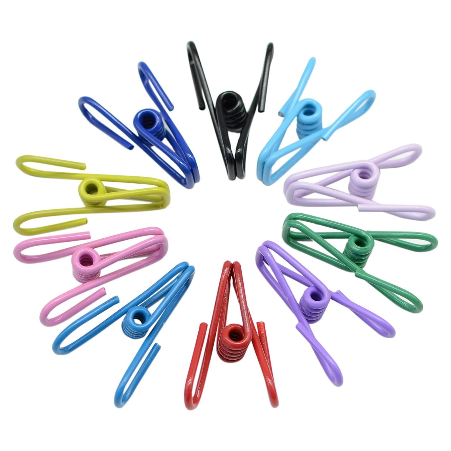 30 Clips de Metal Yansanido 5,08 cm Colores Aleatorios