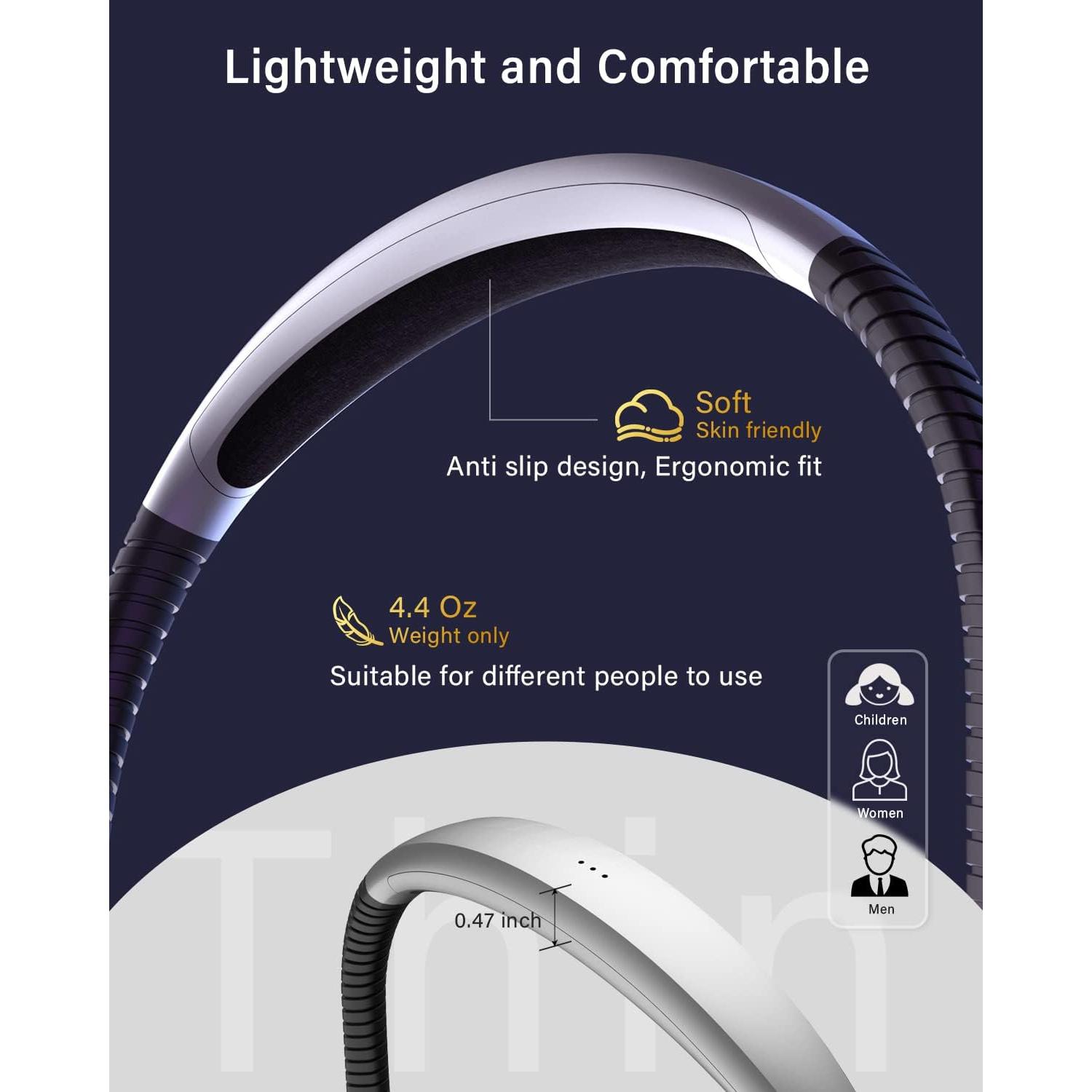 Luz de Lectura LED Vekkia para el Cuello Recargable 3 Colores