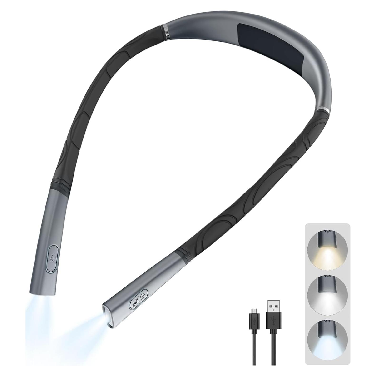 Luz de Lectura LED AIOLEKUP para el Cuello, 3 Colores, Recargable