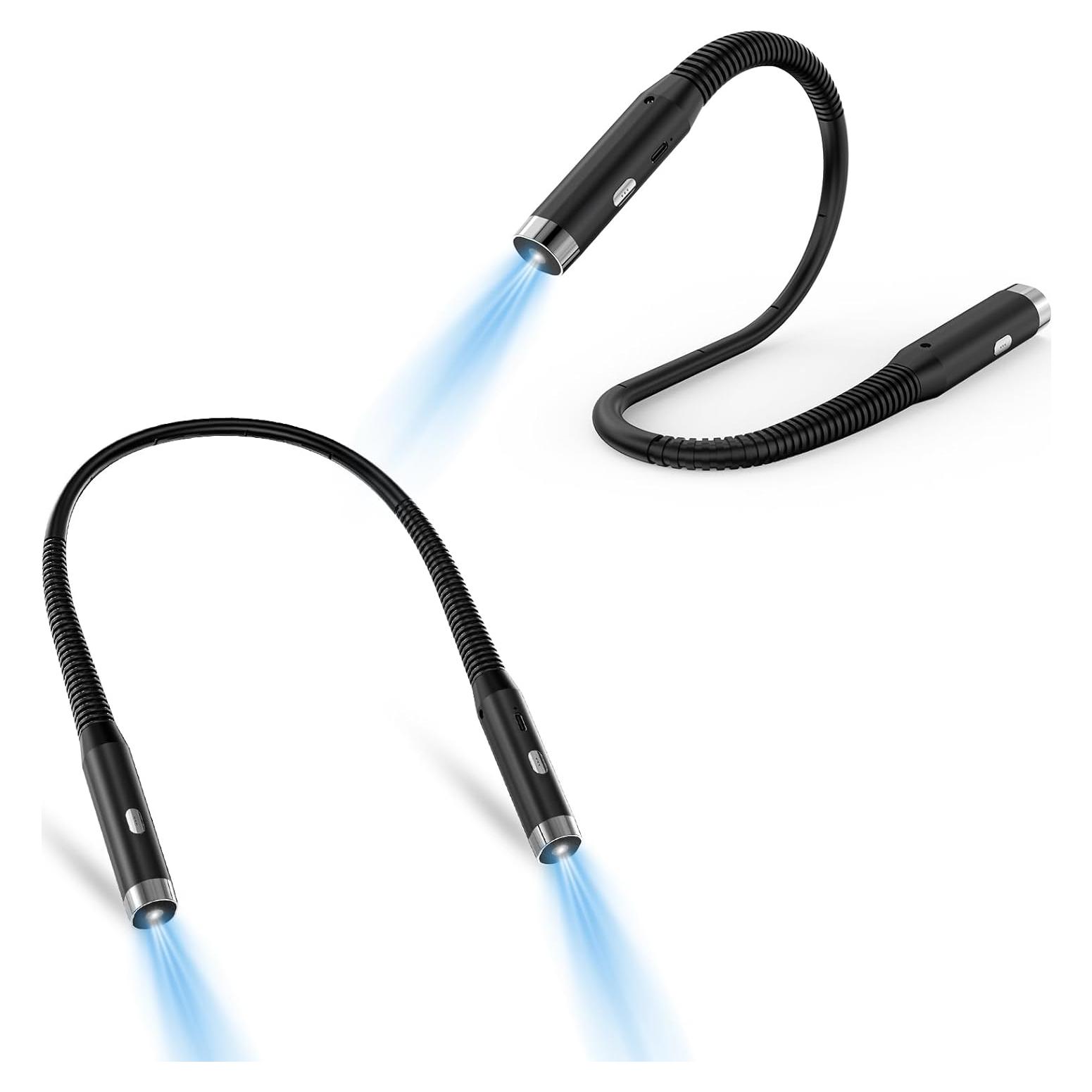 Luz de Lectura para el Cuello RinTao LED 3 Niveles Negra