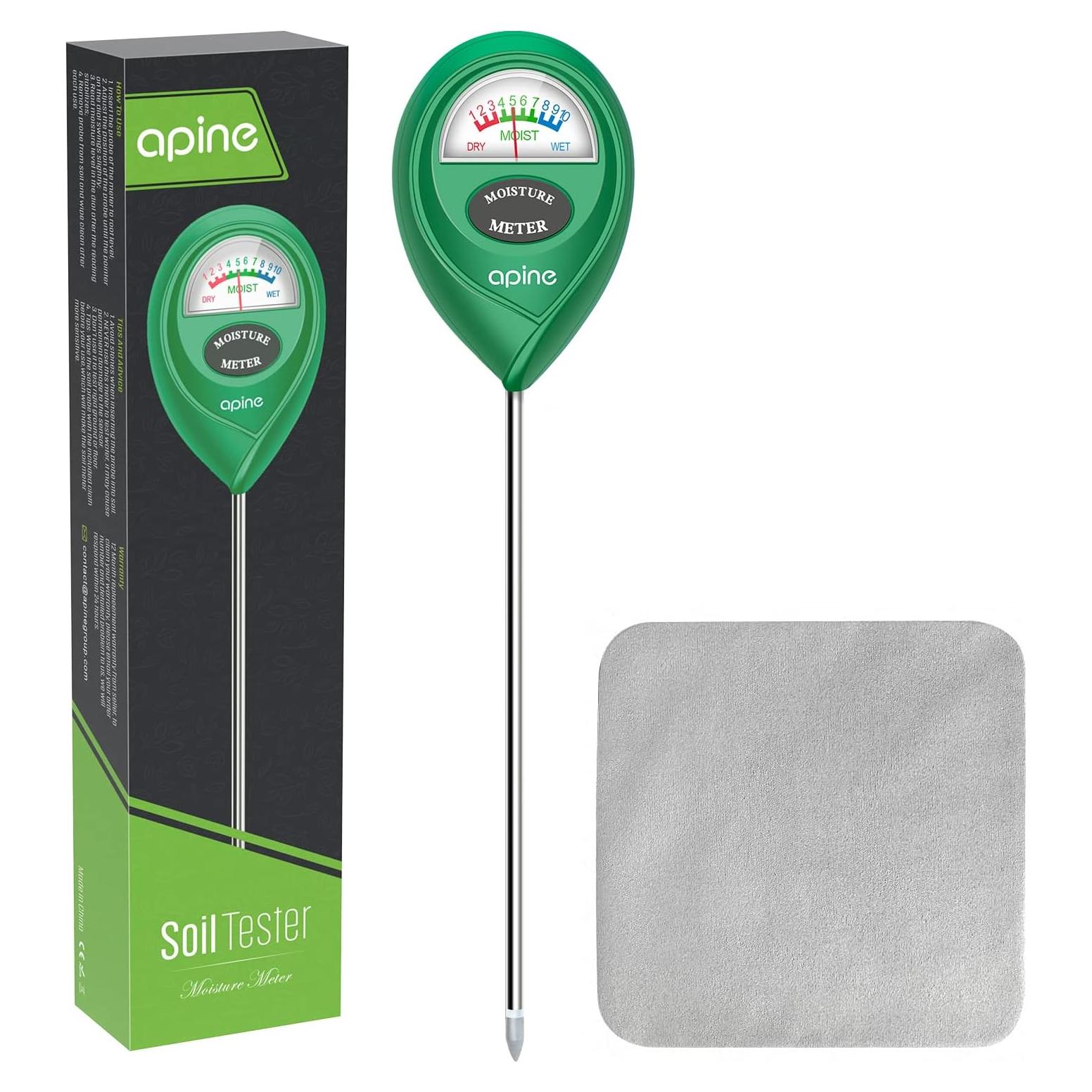 Medidor de Humedad del Suelo Apine SMM-GR-A001 Verde