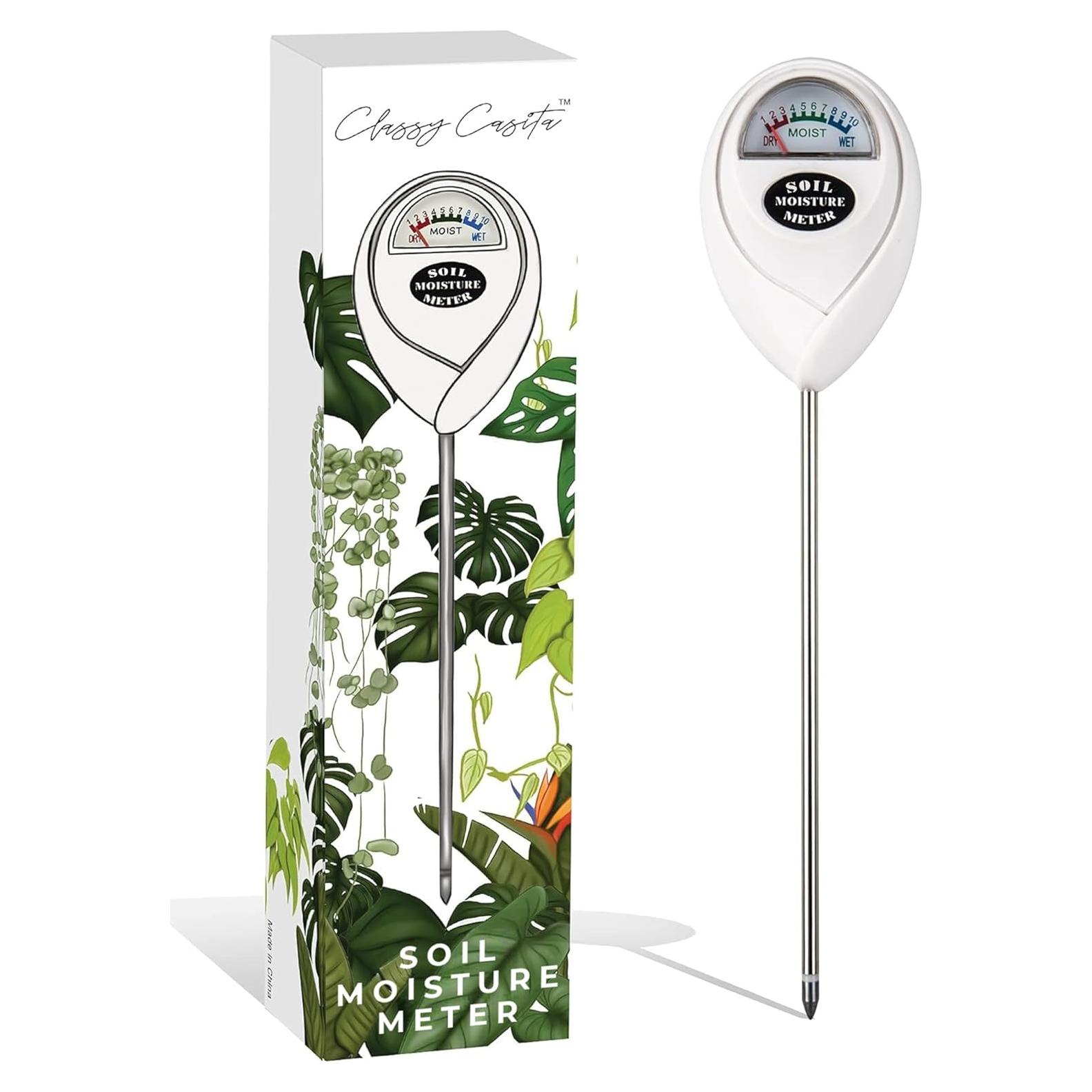 Medidor de Humedad de Suelo Classy Casita - Blanco