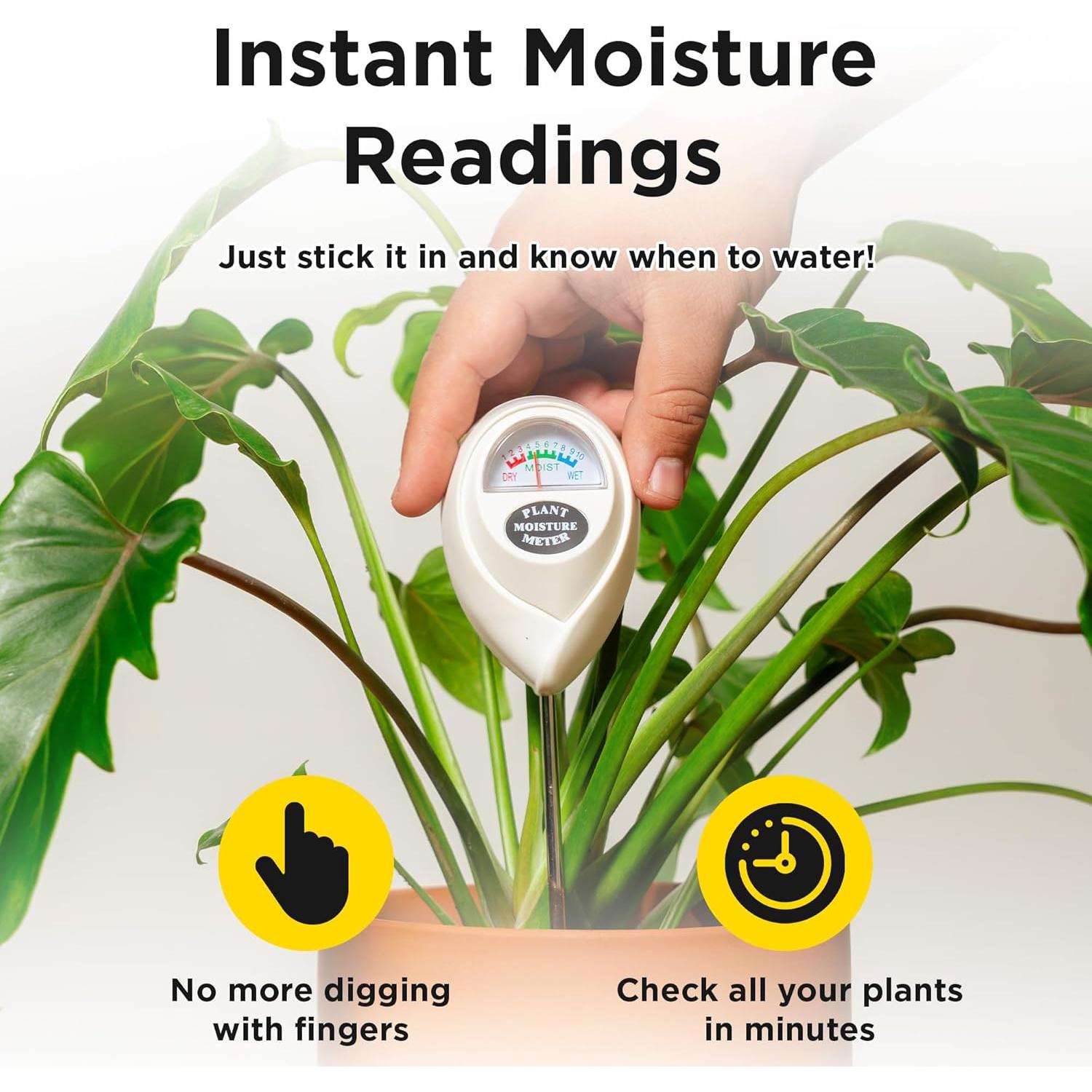 Medidor de Humedad de Suelo Classy Casita - Blanco