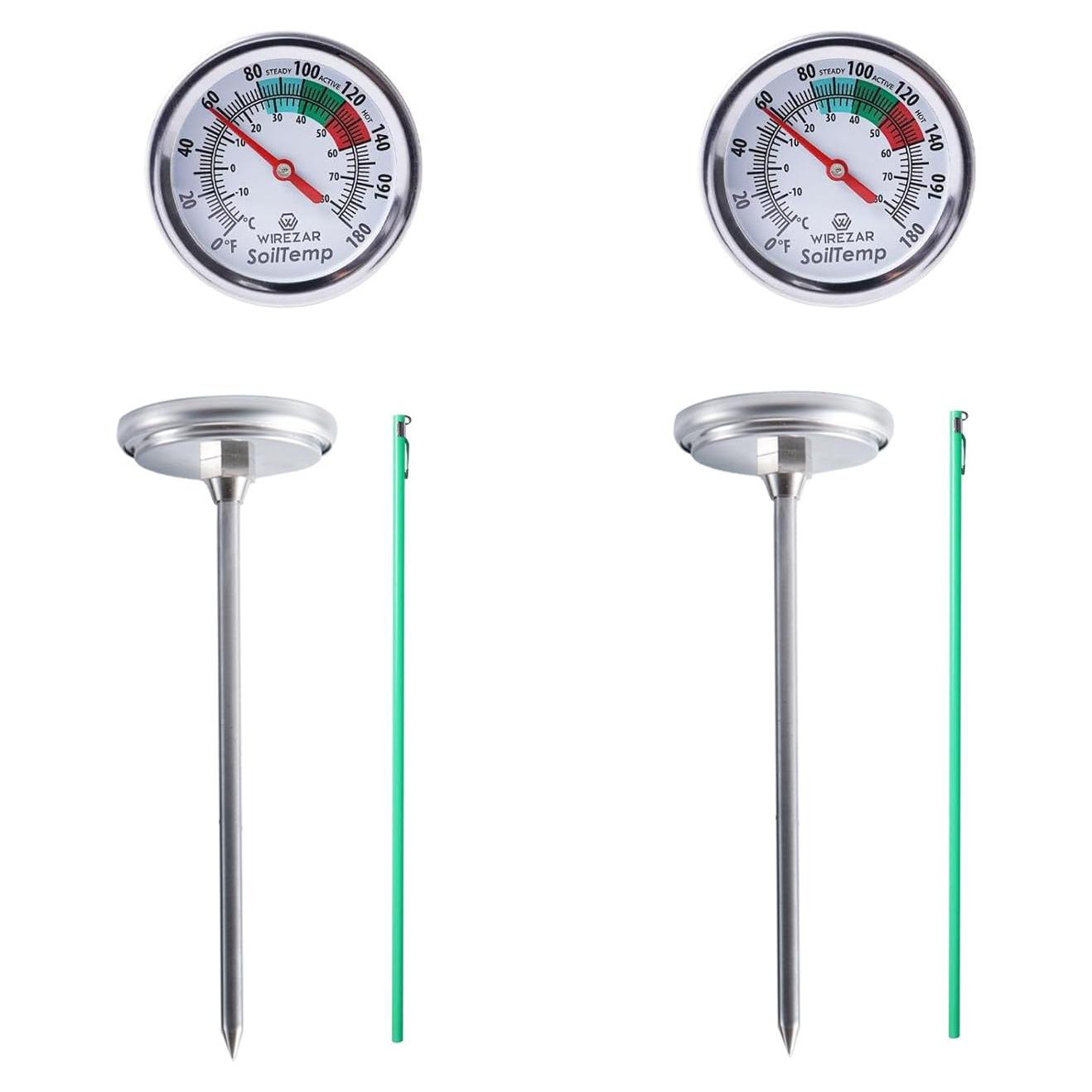 Termómetros de Compost Yogyro Acero Inoxidable 5" Paquete 2