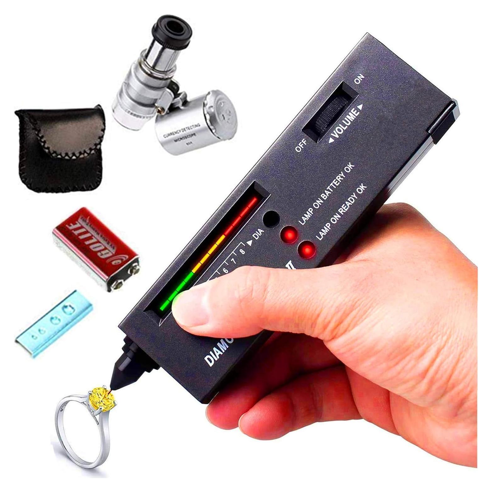 Probador de Diamantes Molo + Lupa 60X LED - Kit Joyero