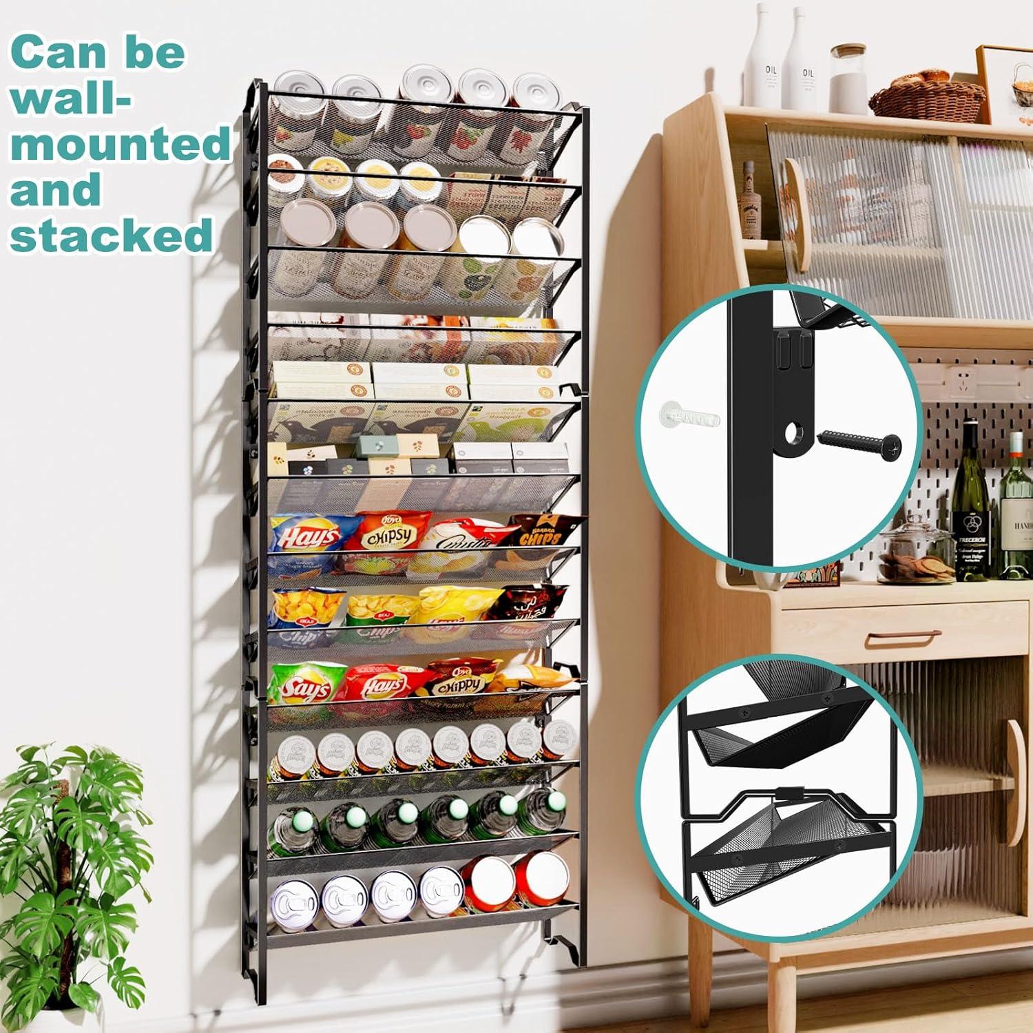 Organizador de Especias 4 Niveles Simple Trending Negro