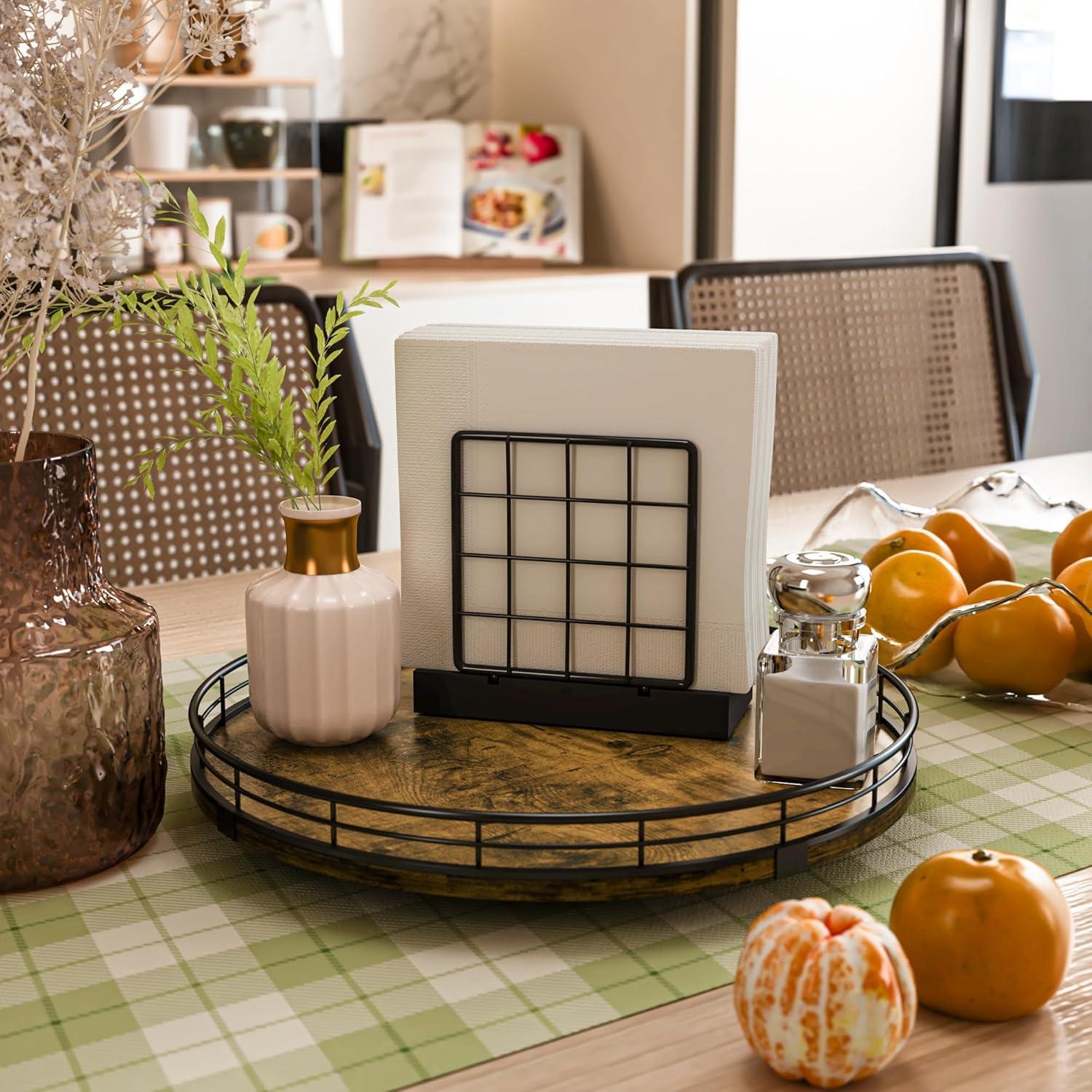 Organizador Giratorio Lazy Susan HGF 30,48 cm Madera Rústica