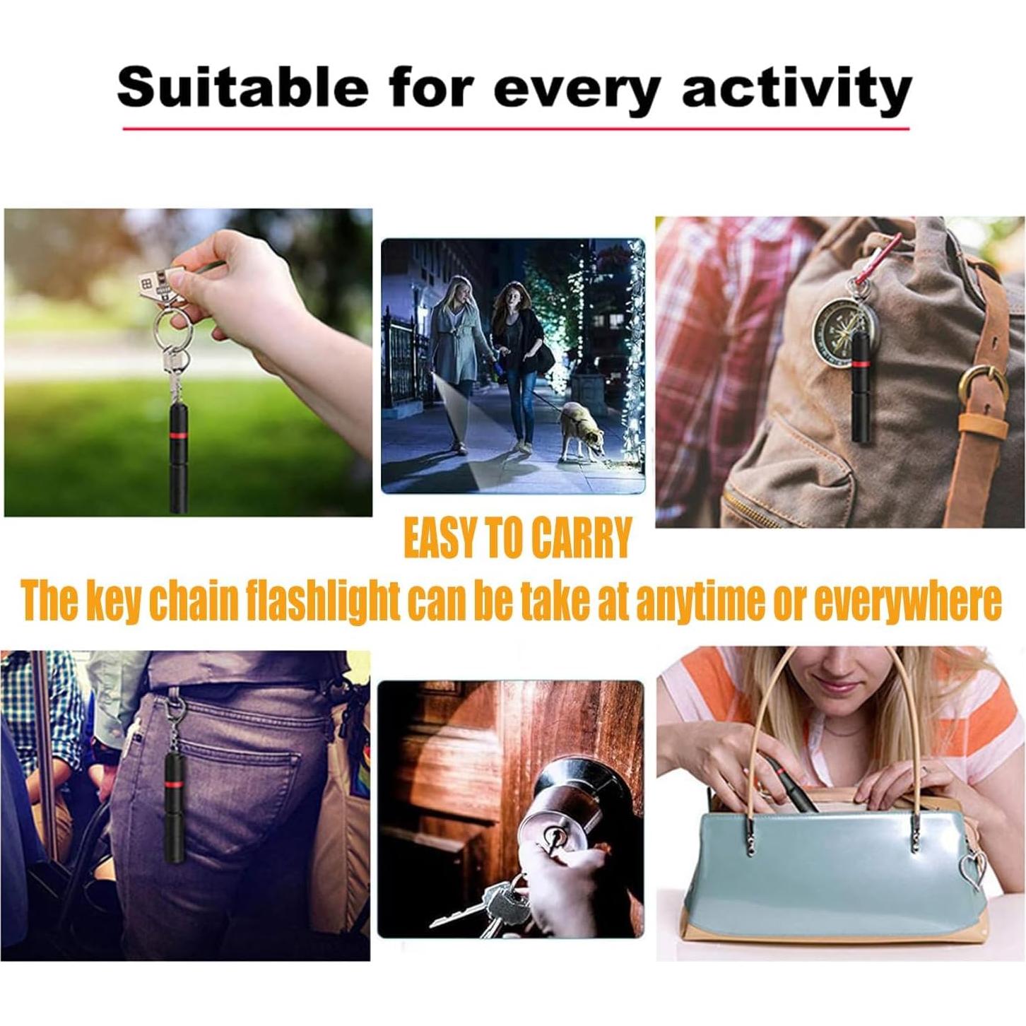 Paquete de 9 Linternas de Boligrafo LED Hilngav EDC