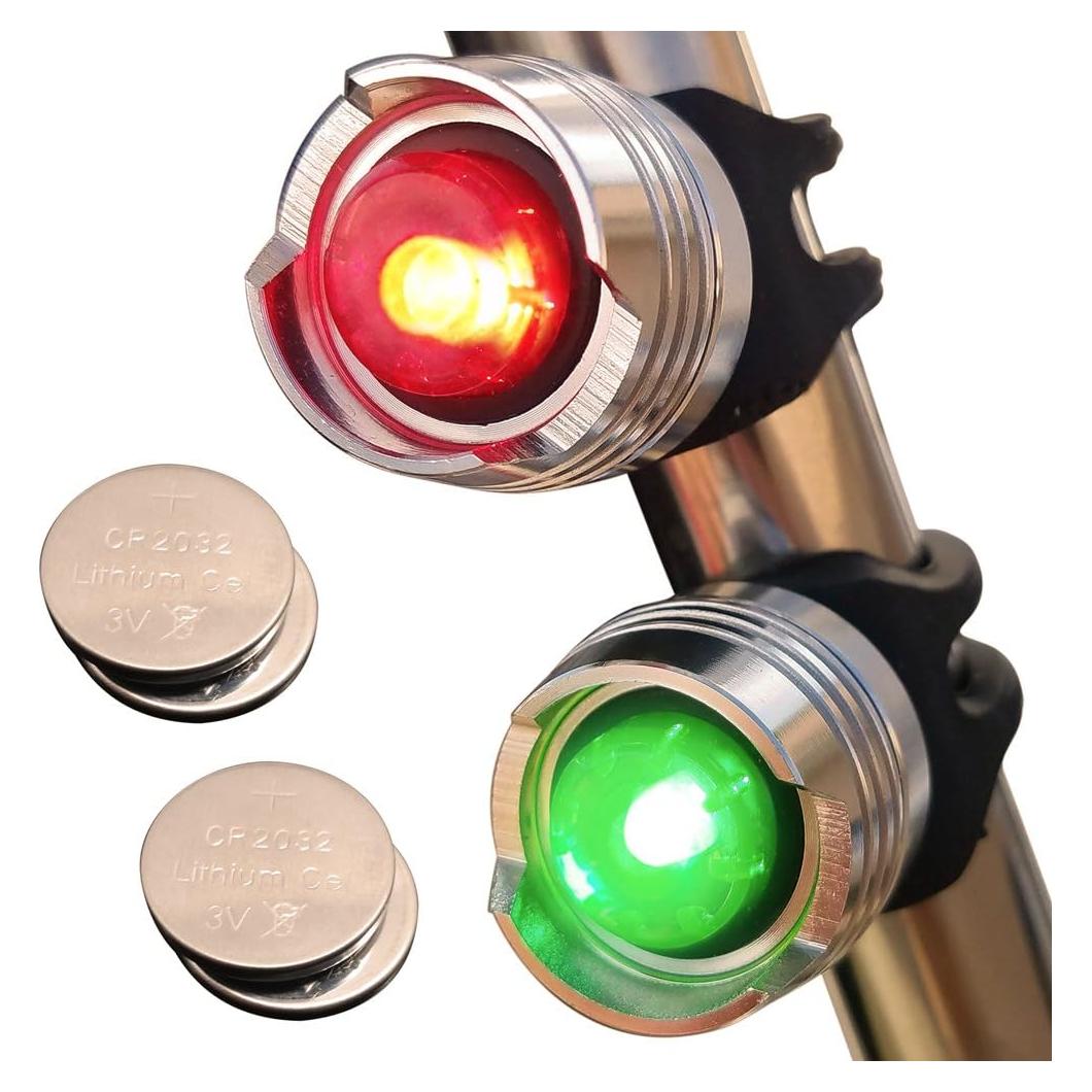 Luces LED de Seguridad Bright Eyes para Barcos - Rojo y Verde