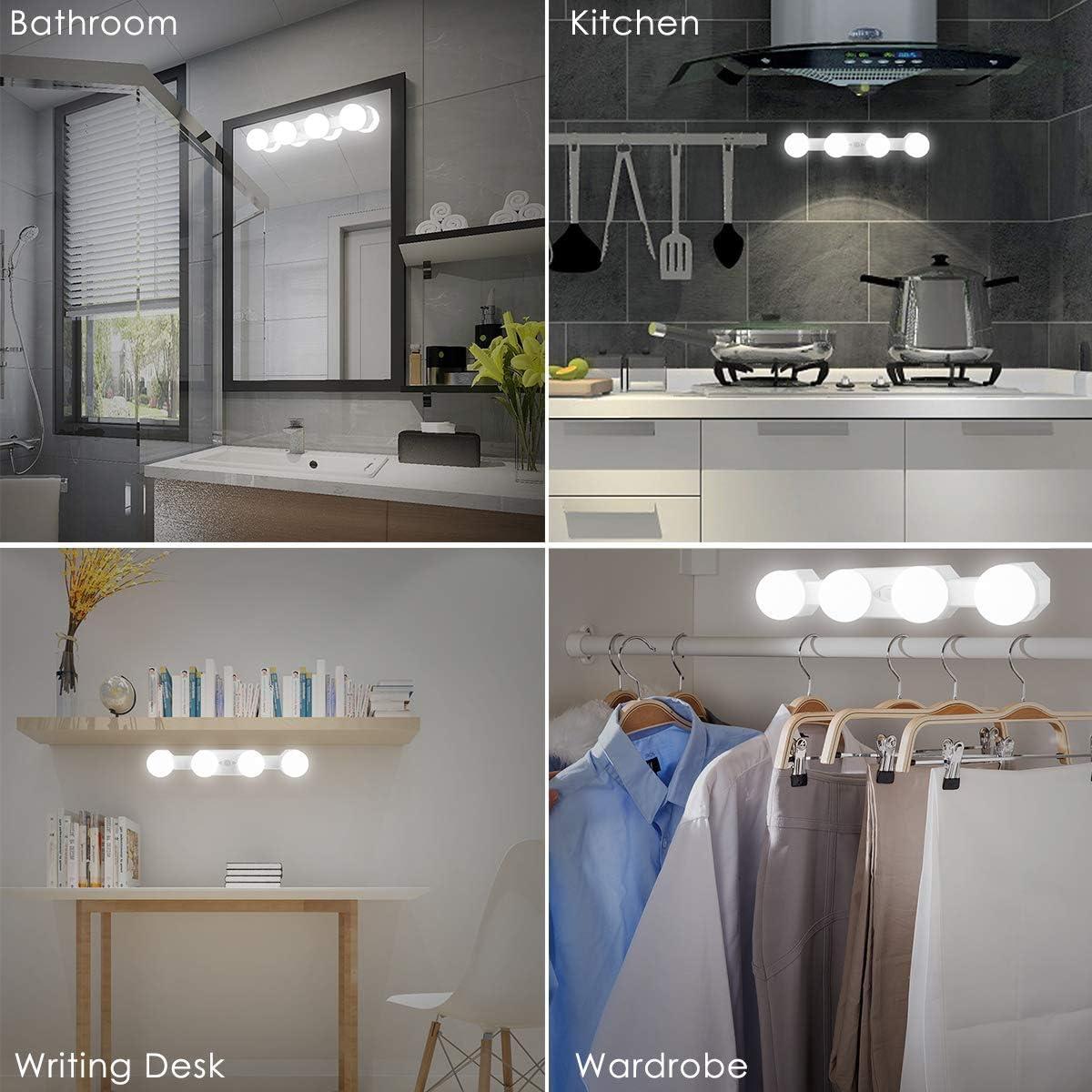 Luces de Maquillaje Inalámbricas Assemer LED 2 Pcs Regulables