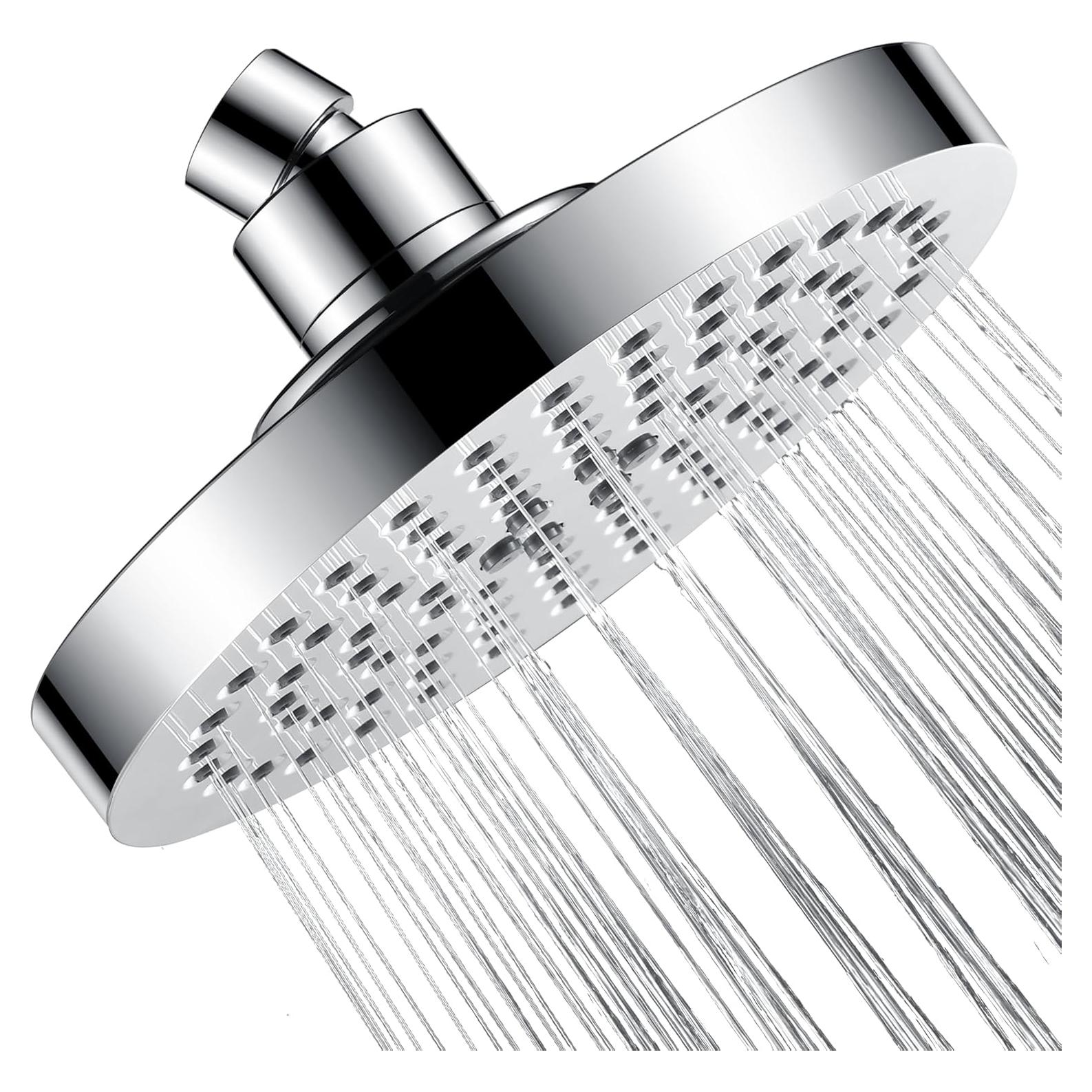 Cabezal de Ducha BRIGHT SHOWERS 6" Alta Presión Cromo