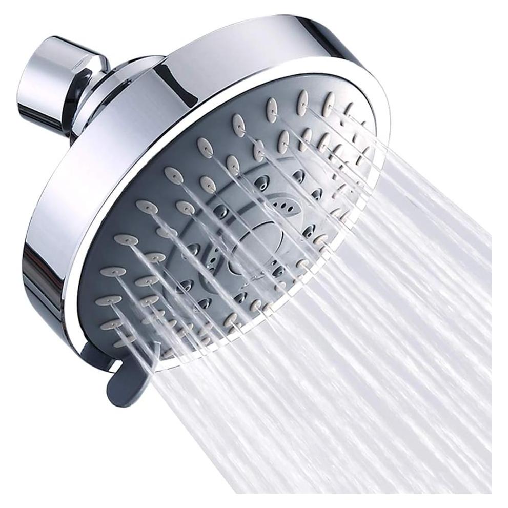 Cabezal de Ducha Fijo Aisoso 10,41 cm Alta Presión 5 Modos