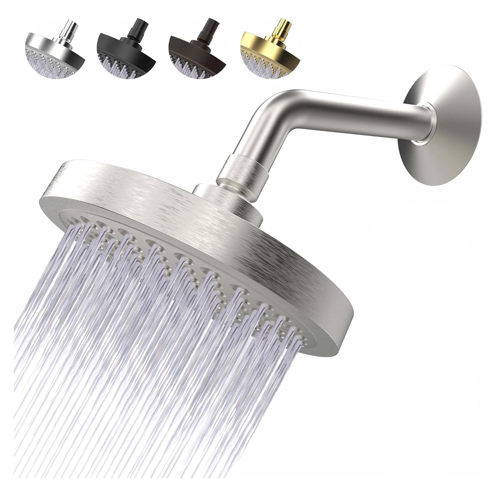 Cabezal de Ducha CircleSplash 6" Níquel Cepillado 2.5 GPM