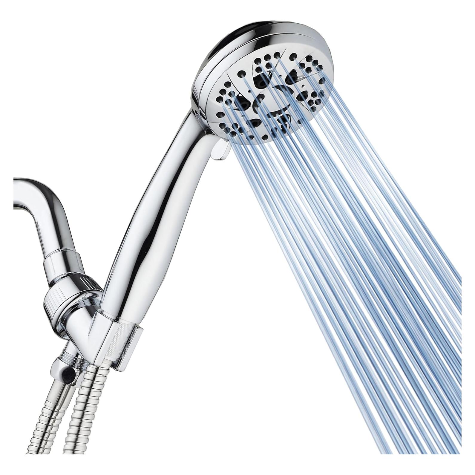 Ducha de Mano AquaDance Cromo 6 Configuraciones 1,52 m