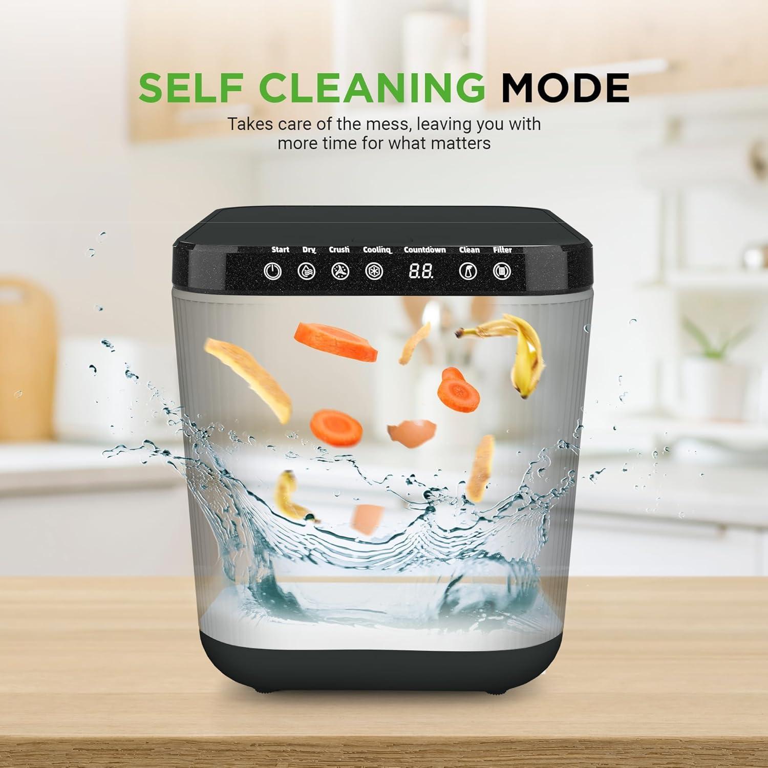 Compostador Eléctrico Nutrichef 3L Gris - Cubo de Cocina