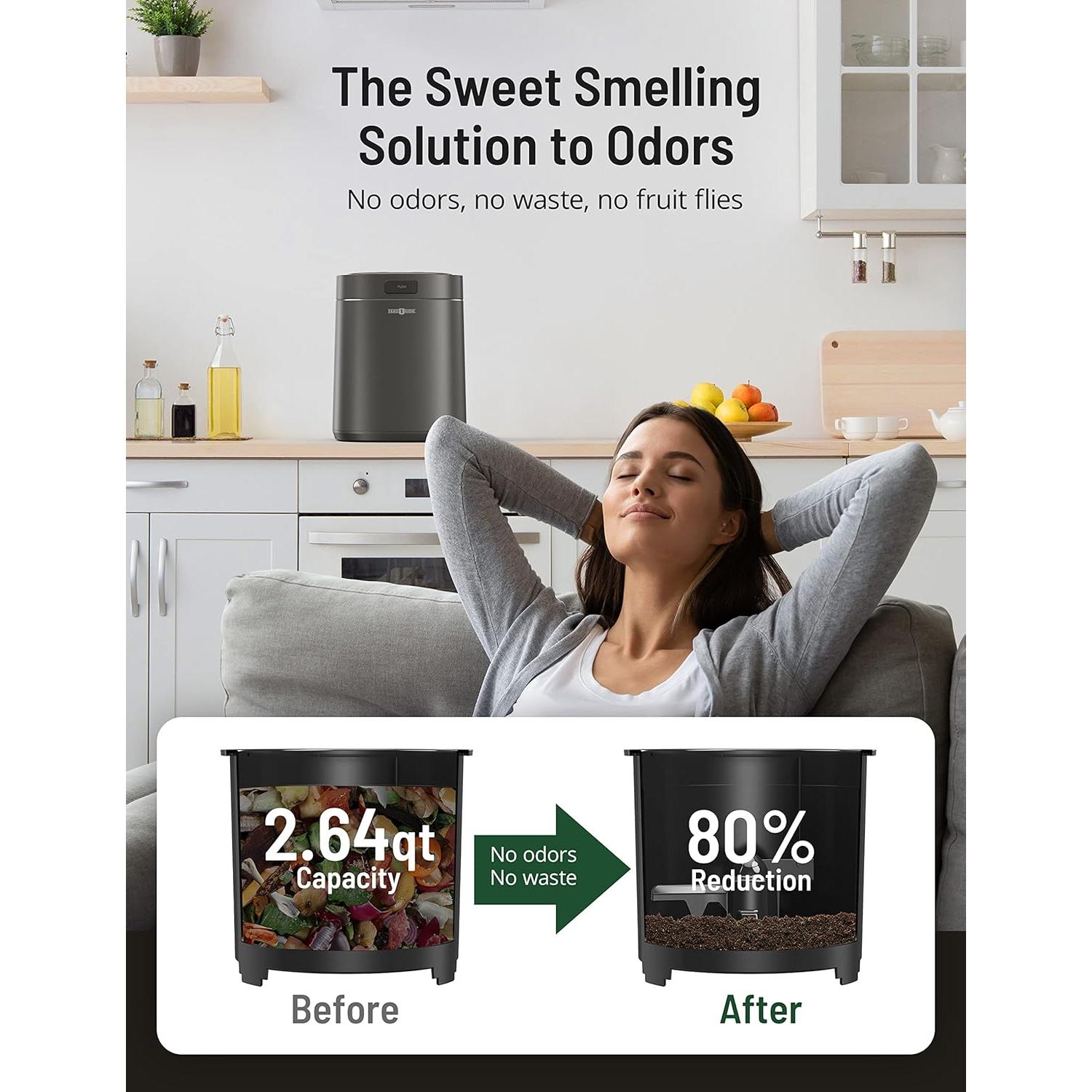 Compostador Eléctrico Paris Rhône 2.5L Sin Olores Ecológico