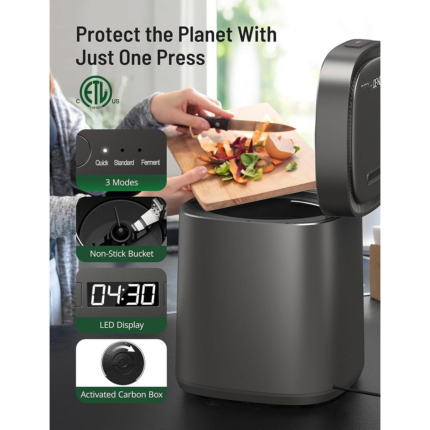 Compostador Eléctrico Paris Rhône 2.5L Sin Olores Ecológico