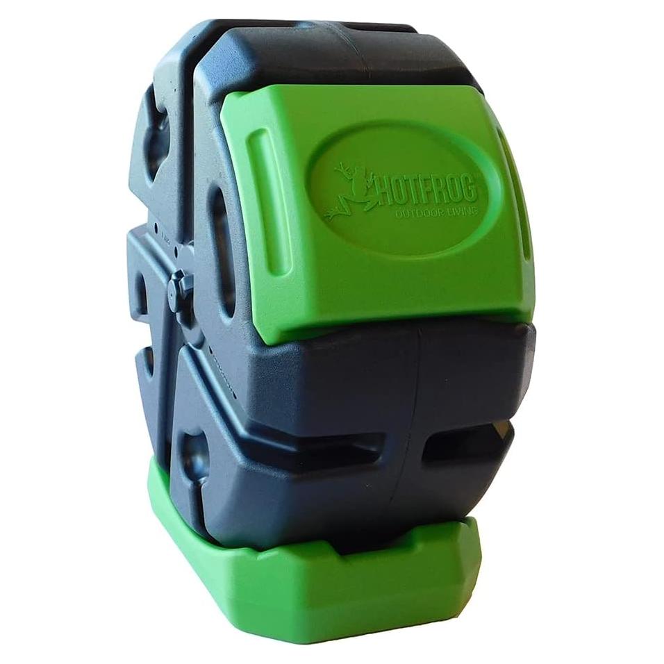 Compostador Giratorio FCMP Outdoor 19 Galones Negro Verde