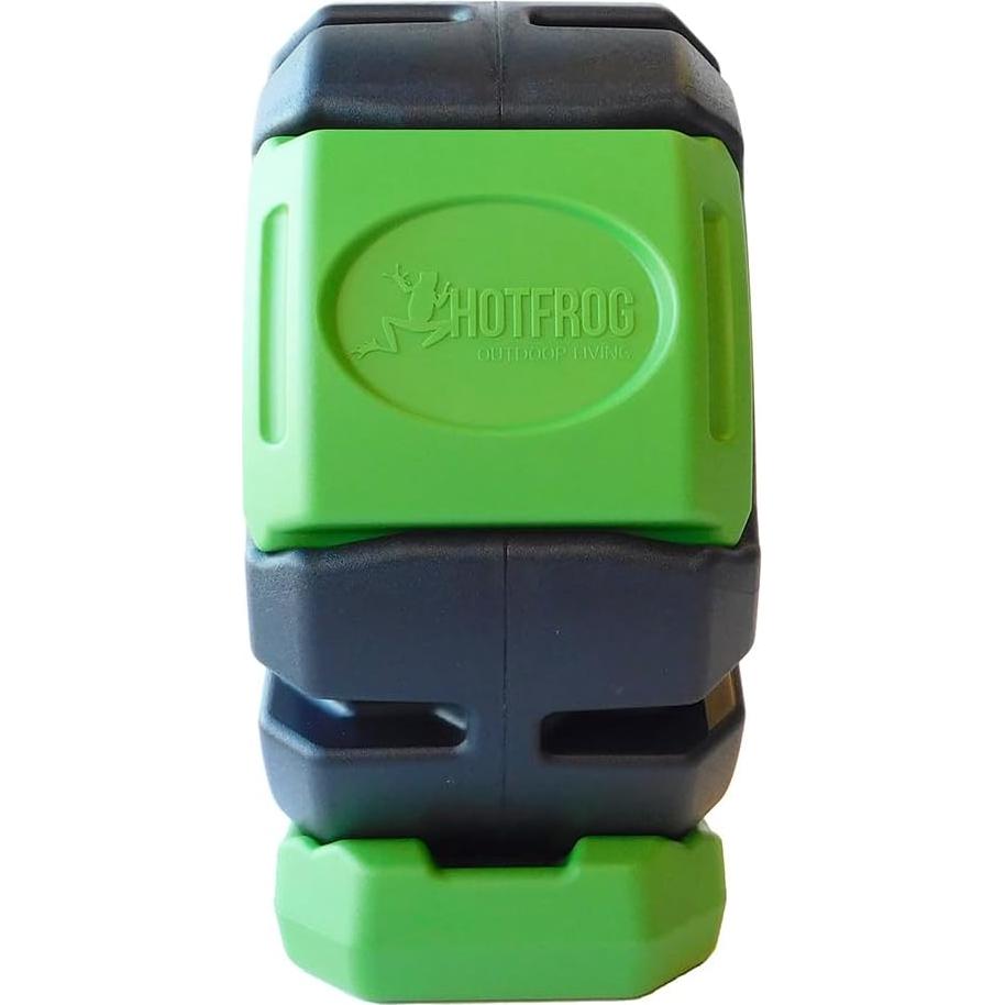 Compostador Giratorio FCMP Outdoor 19 Galones Negro Verde