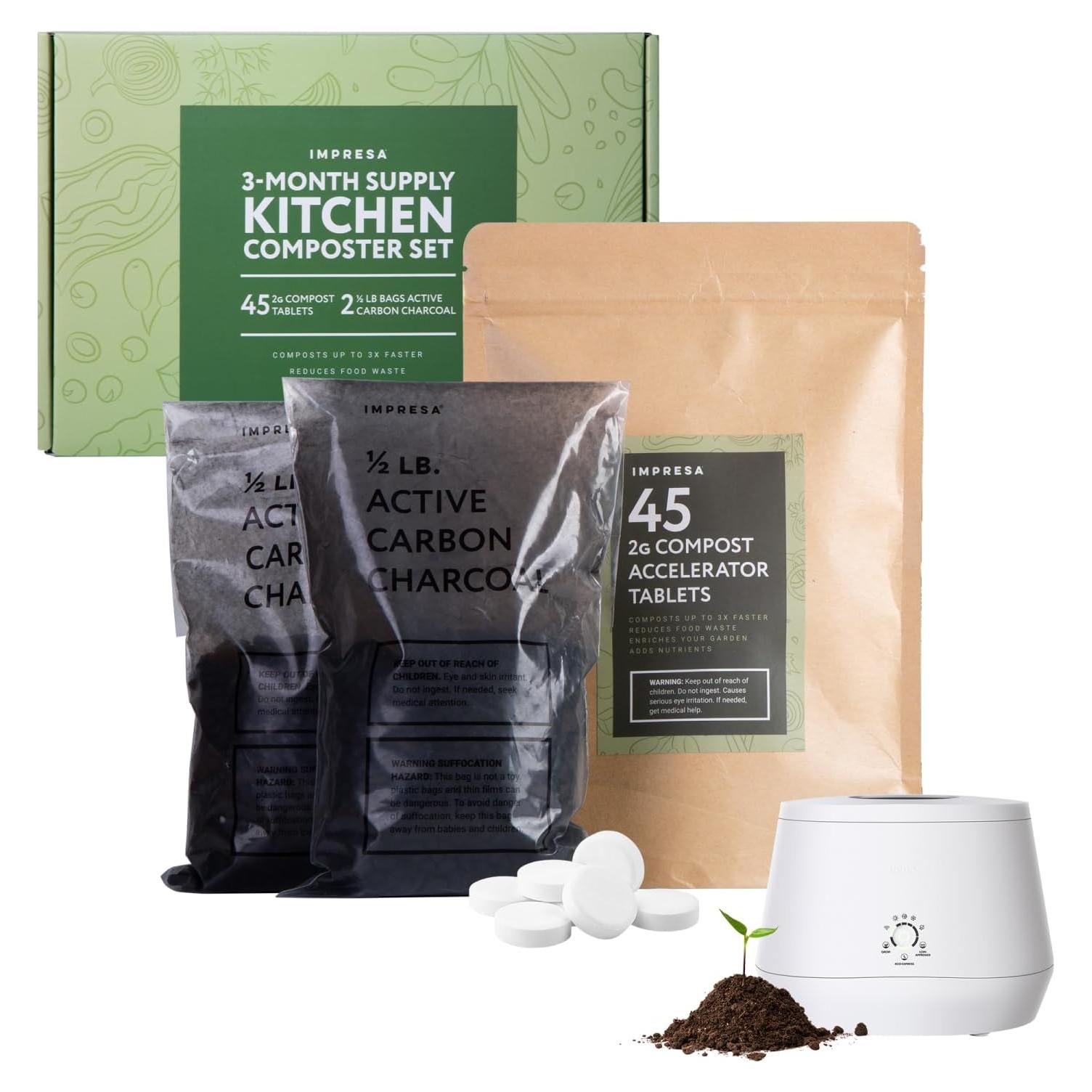 Juego de Compostaje Impresa para Lomi - 45 Tabletas + 2 Bolsas