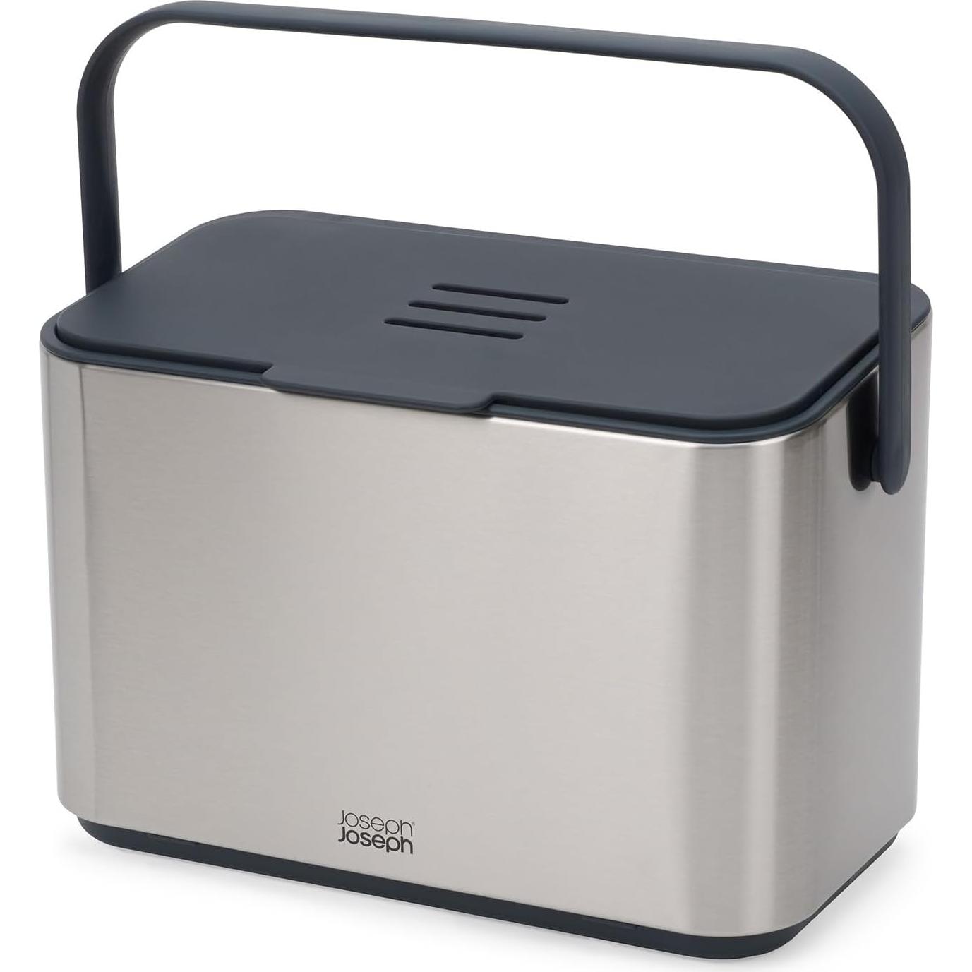 Cubo Compostaje Acero Inoxidable Joseph Joseph 4L con Filtro