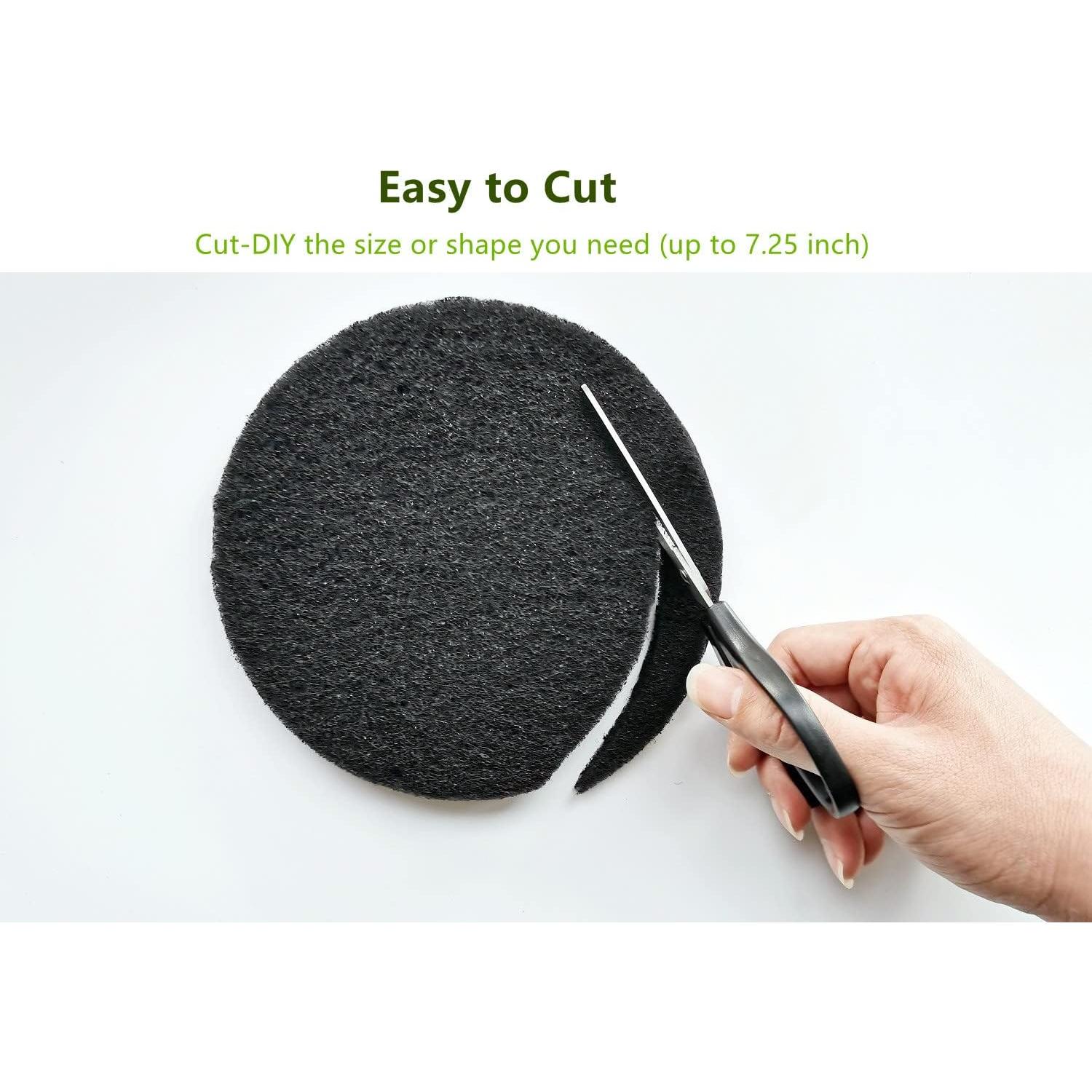 Filtro de Carbón Activado iUoczi 7.25" Redondo - 12 Piezas