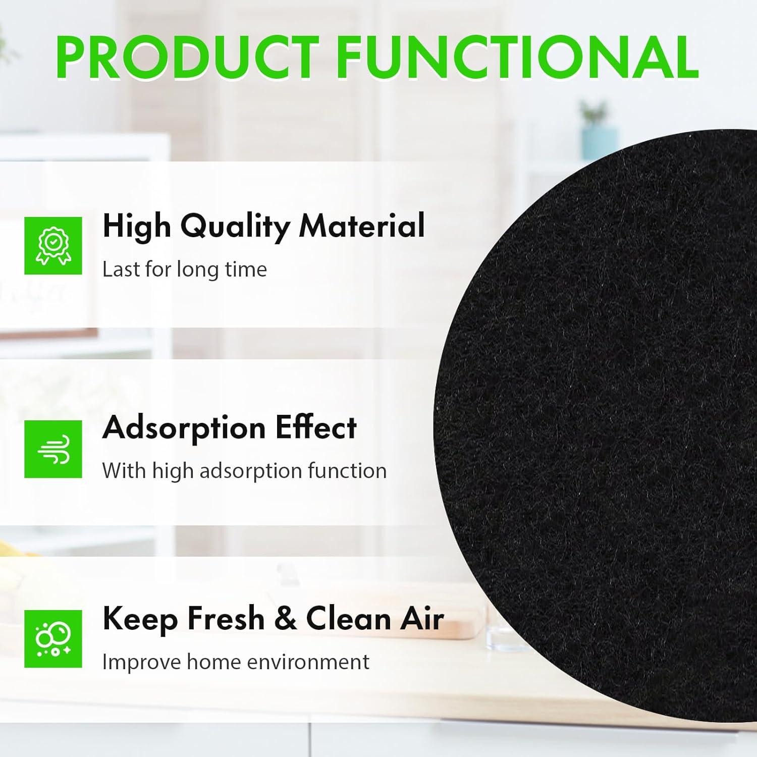 Filtros de carbón activado ENLOY para cubos de compostaje 12u