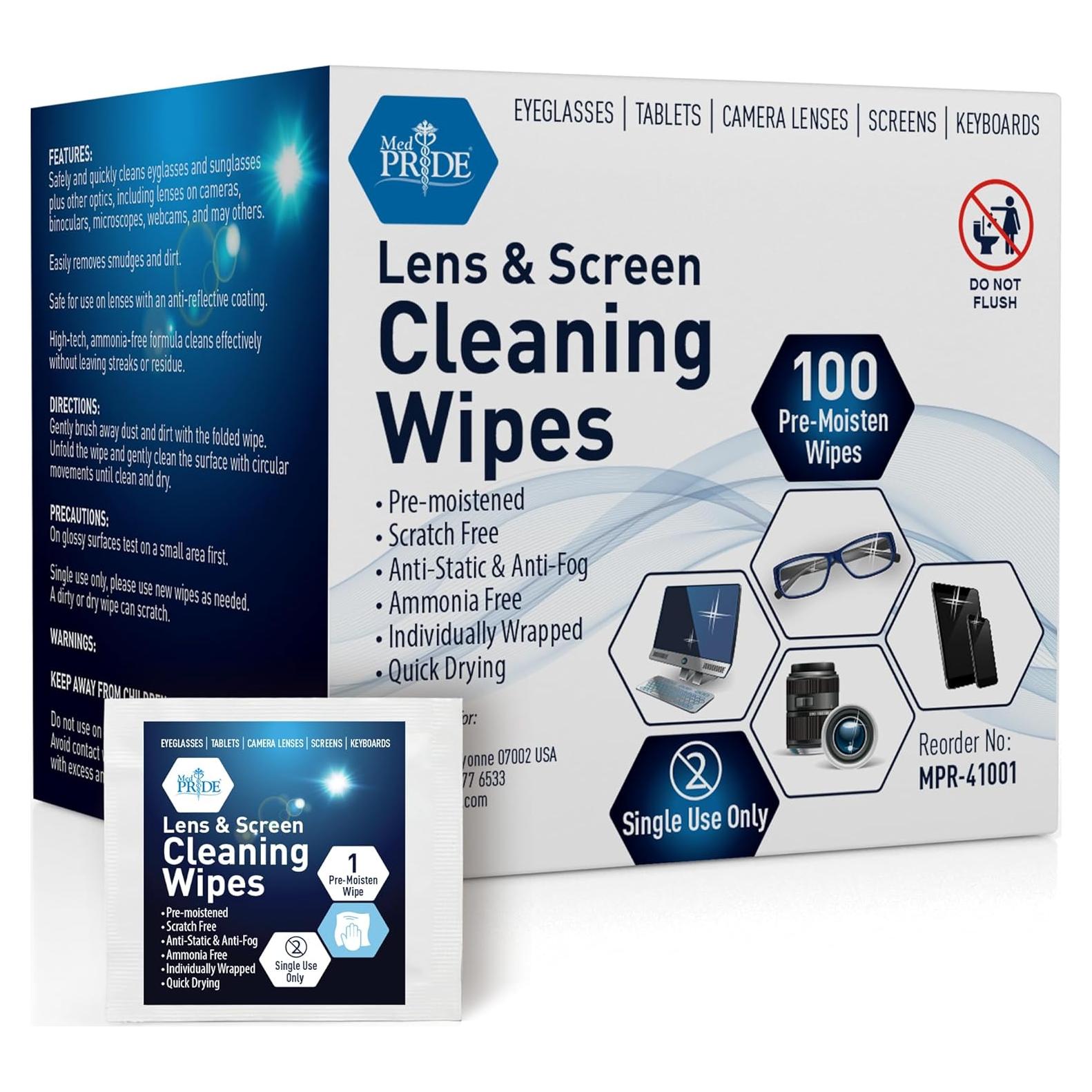 Toallitas Antivaho MED PRIDE 100 Prehumedecidas para Lentes