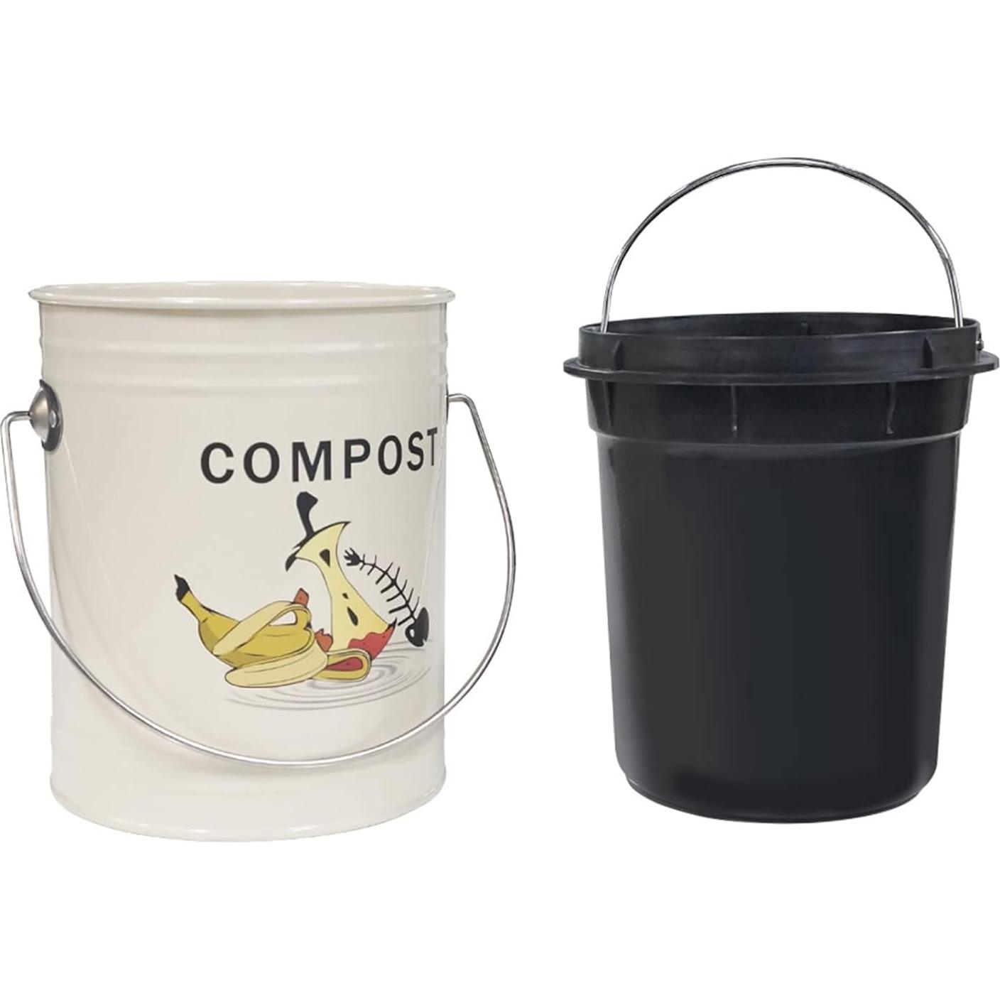 Cubo de Compostaje SOTECH 18,5x18,7x24 cm con Tapa